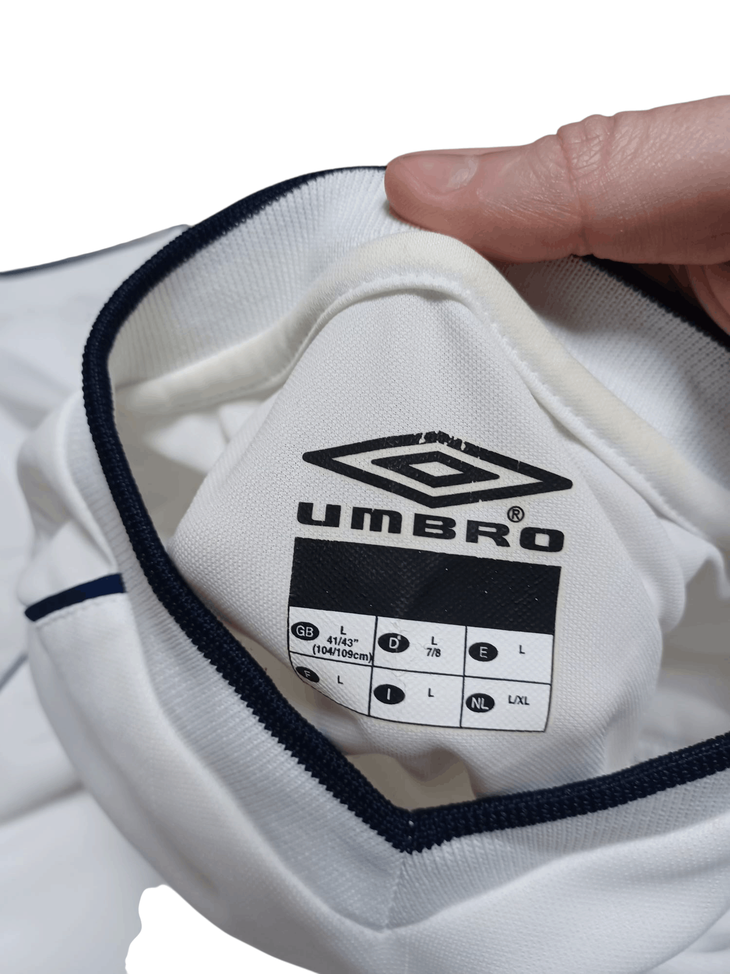 Umbro ENGLAND SAMSUNG UMBRO VINTAGE SOCCER JERSEY BLOKECORE Size US L / EU 52-54 / 3 - 4 Thumbnail