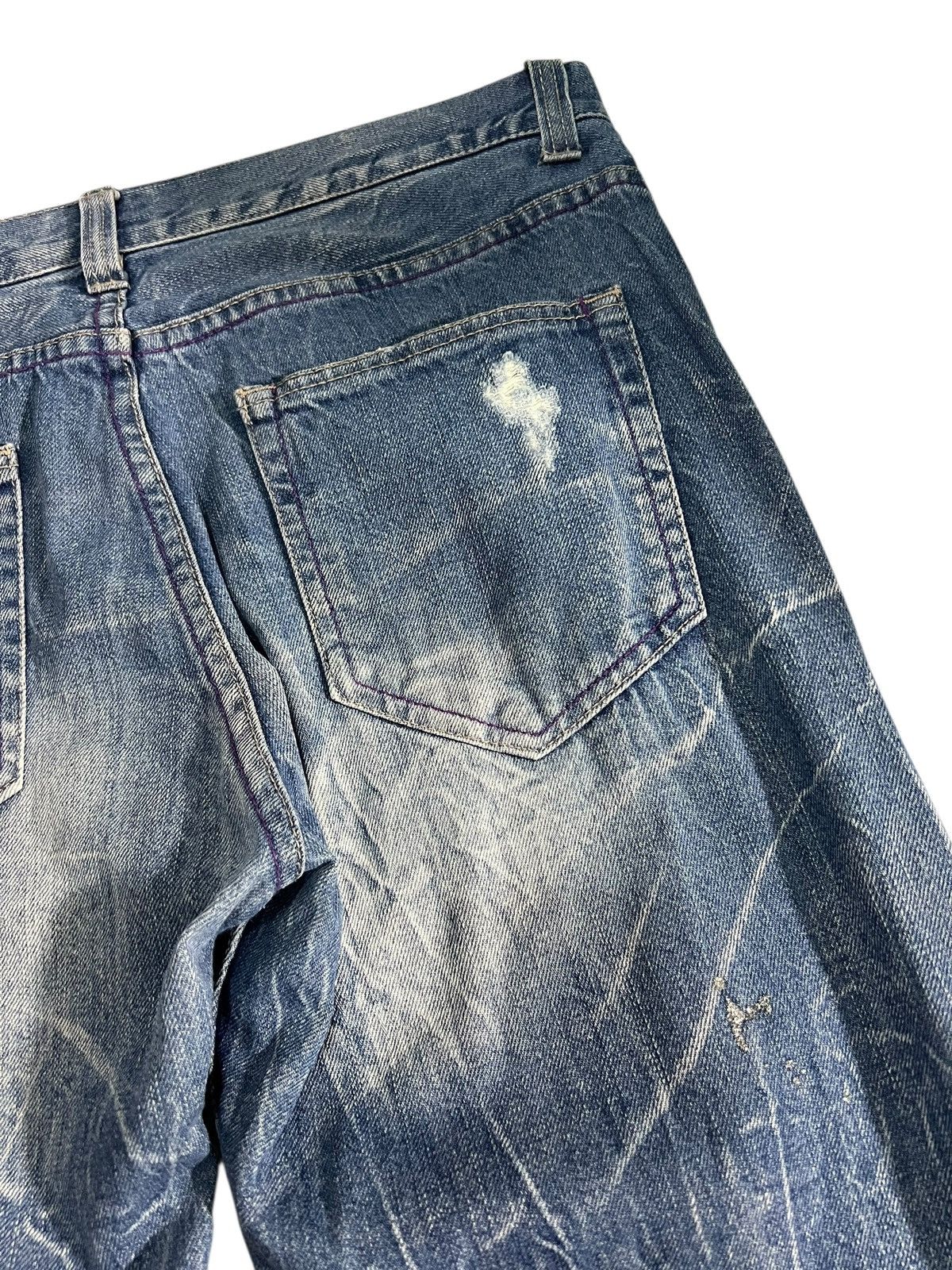 If Six Was Nine Flare Jean Nylaus Clothing Distress Claw Faded Super Rare🔥 Size US 33 - 20 Thumbnail