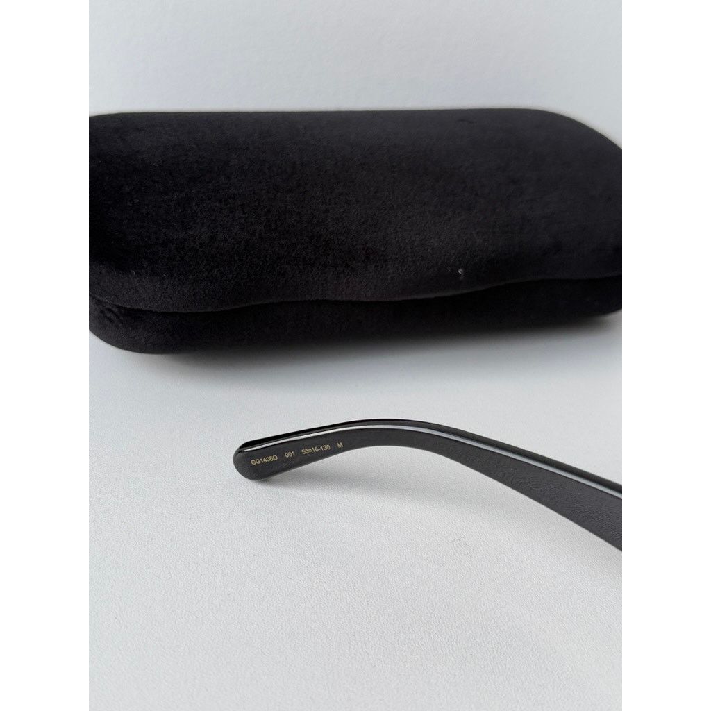 Gucci NEW Gucci GG1406O Black Marmont Eyeglasses Frames Size ONE SIZE - 5 Thumbnail