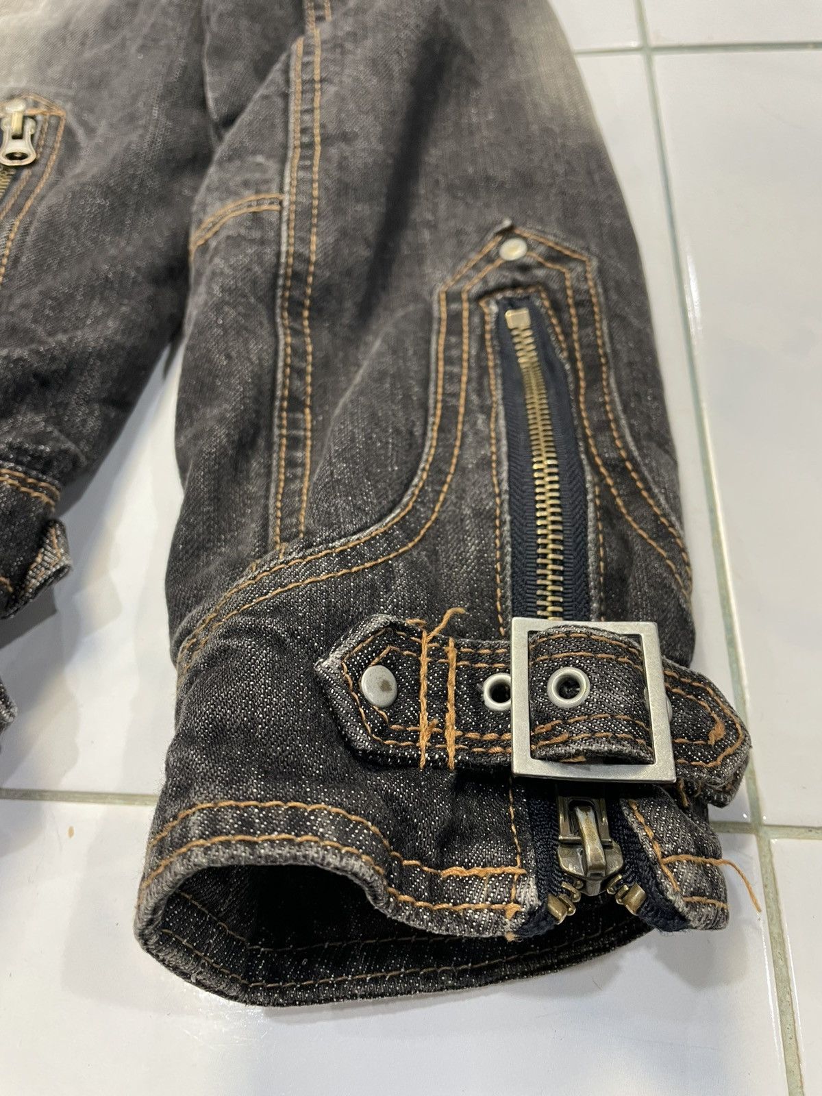 If Six Was Nine Vintage Faded Denim Jacket With Faux Fur Size US M / EU 48-50 / 2 - 6 Thumbnail