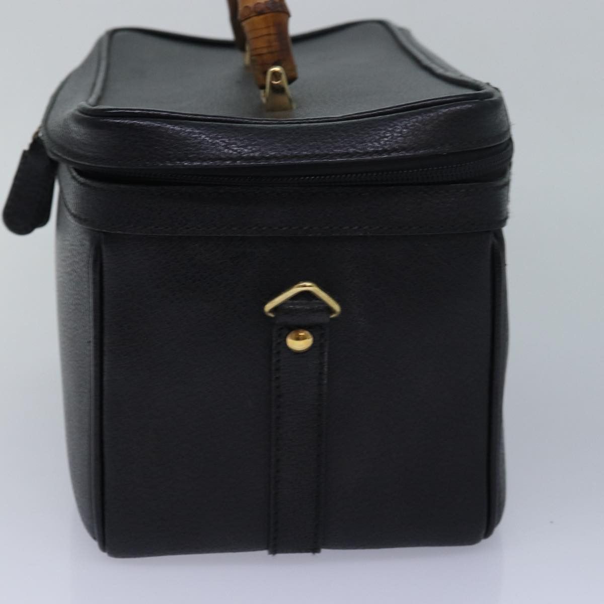 Gucci GUCCI Bamboo Vanity Hand Bag Leather Black 013 2122 013 2122 Size ONE SIZE - 4 Thumbnail
