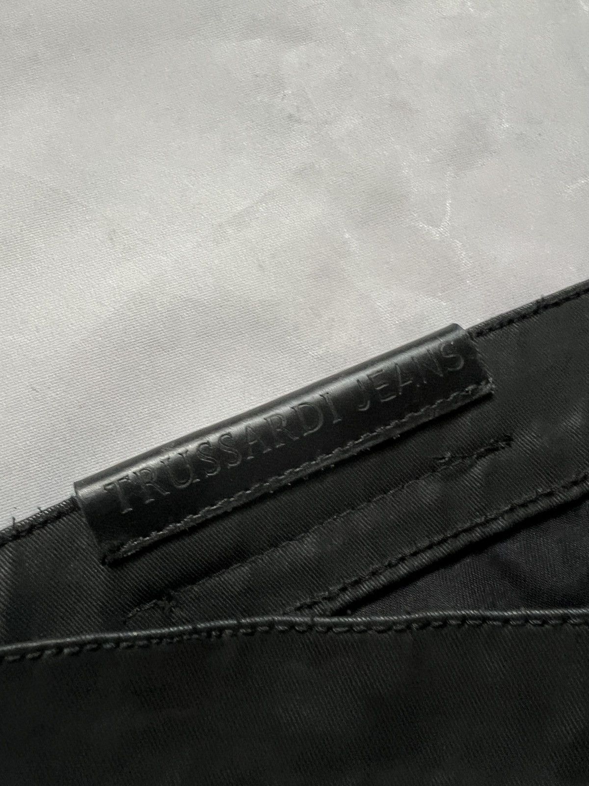 Trussardi Vintage Opium Y2K Style Waxed Pants Carti Trussardi Size US 34 / EU 50 - 7 Thumbnail