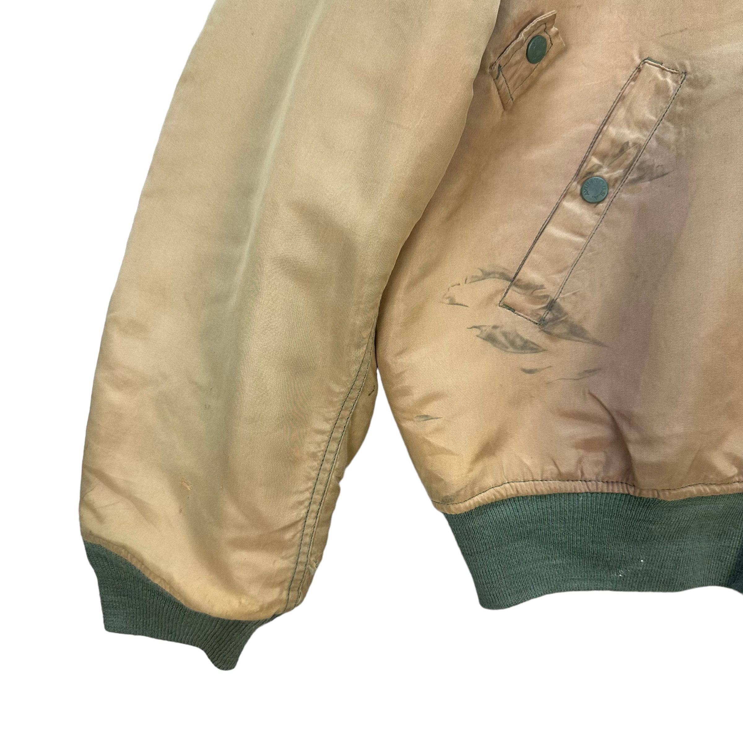 Avirex TRASHED🔥 87's AVIREX TYPE B15 FLIGHT JACKET #7706-166 Size US L / EU 52-54 / 3 - 5 Thumbnail