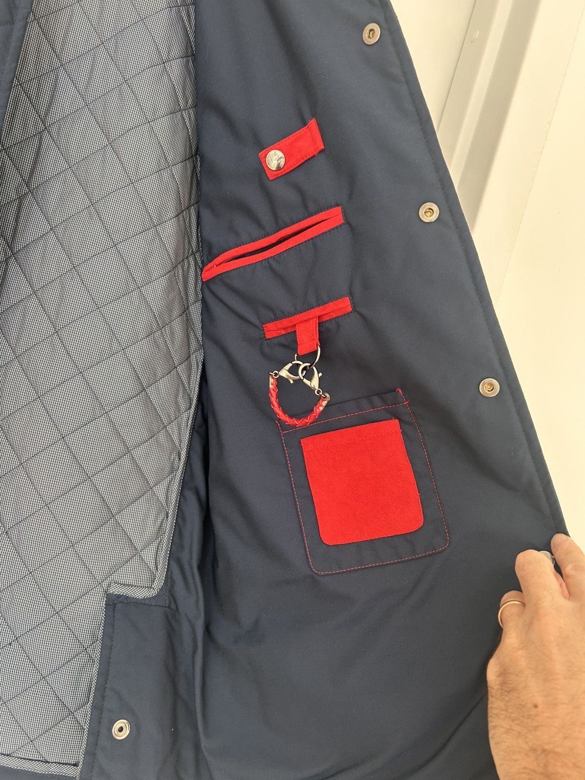 Isaia Diamond stitch padded coat. Size US M / EU 48-50 / 2 - 4 Thumbnail