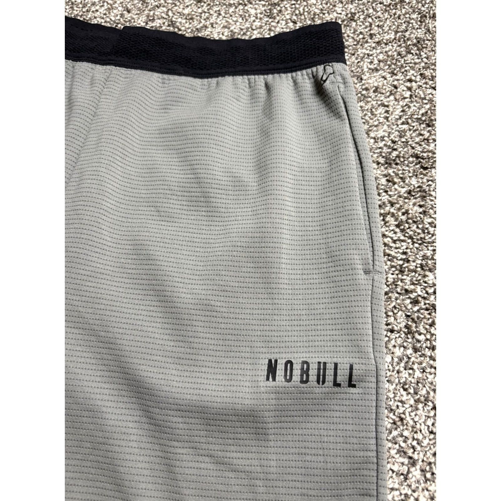 Vintage NOBULL Shorts Mens Large Gray Unlined Training Athletic Performance Gym Stretch Shorts Size US 33 - 4 Thumbnail