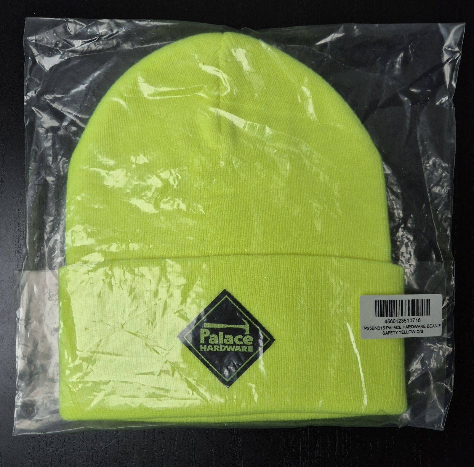 Palace Palace Hardware Beanie Safety Yellow FW23 Size ONE SIZE - 1 Thumbnail
