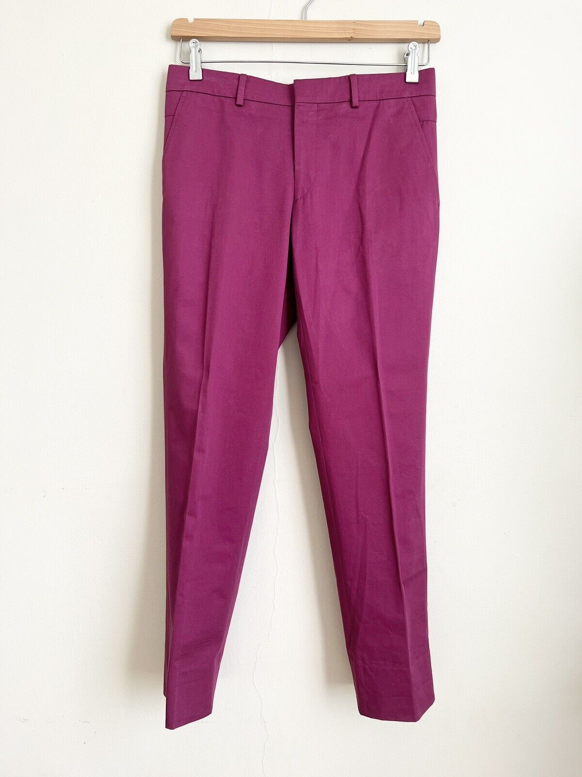image of Hermes Mens Cotton Pants in Berry (Size 32)