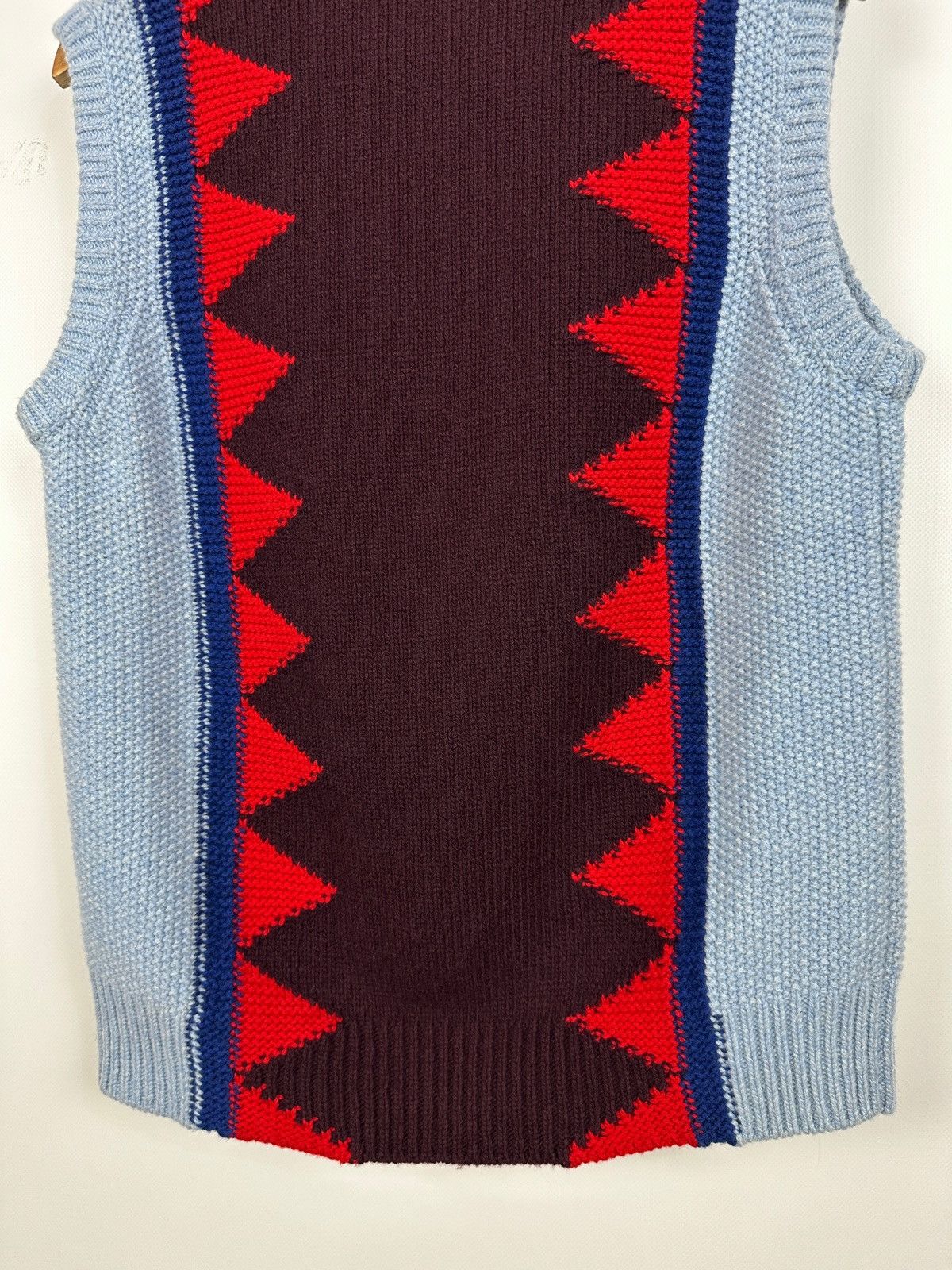 Dsquared2 Dsquared2 Geometric Wool Knit Sweater Sleeveless Vest Size US S / EU 44-46 / 1 - 14 Thumbnail