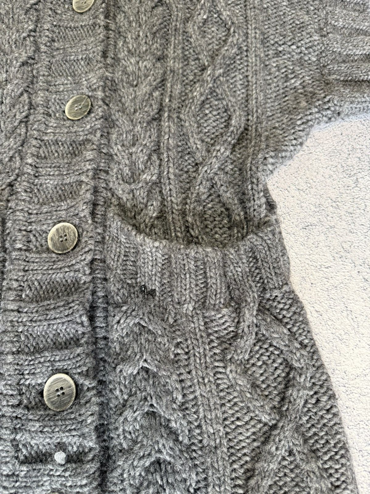 Burberry Thomas Burberry Women’s Knit Cardigan Wool Alpaca Button XS Size XS / US 0-2 / IT 36-38 - 4 Thumbnail