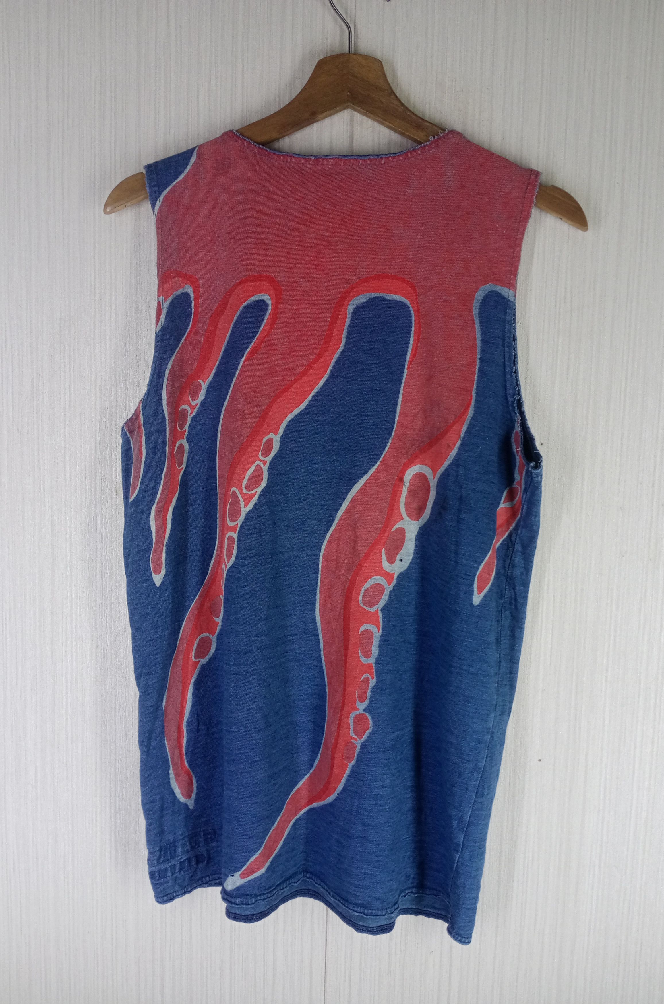 Kapital Rare Vintage Kapital Octopus Art Sleeveless Tank Top Size US M / EU 48-50 / 2 - 1 Thumbnail