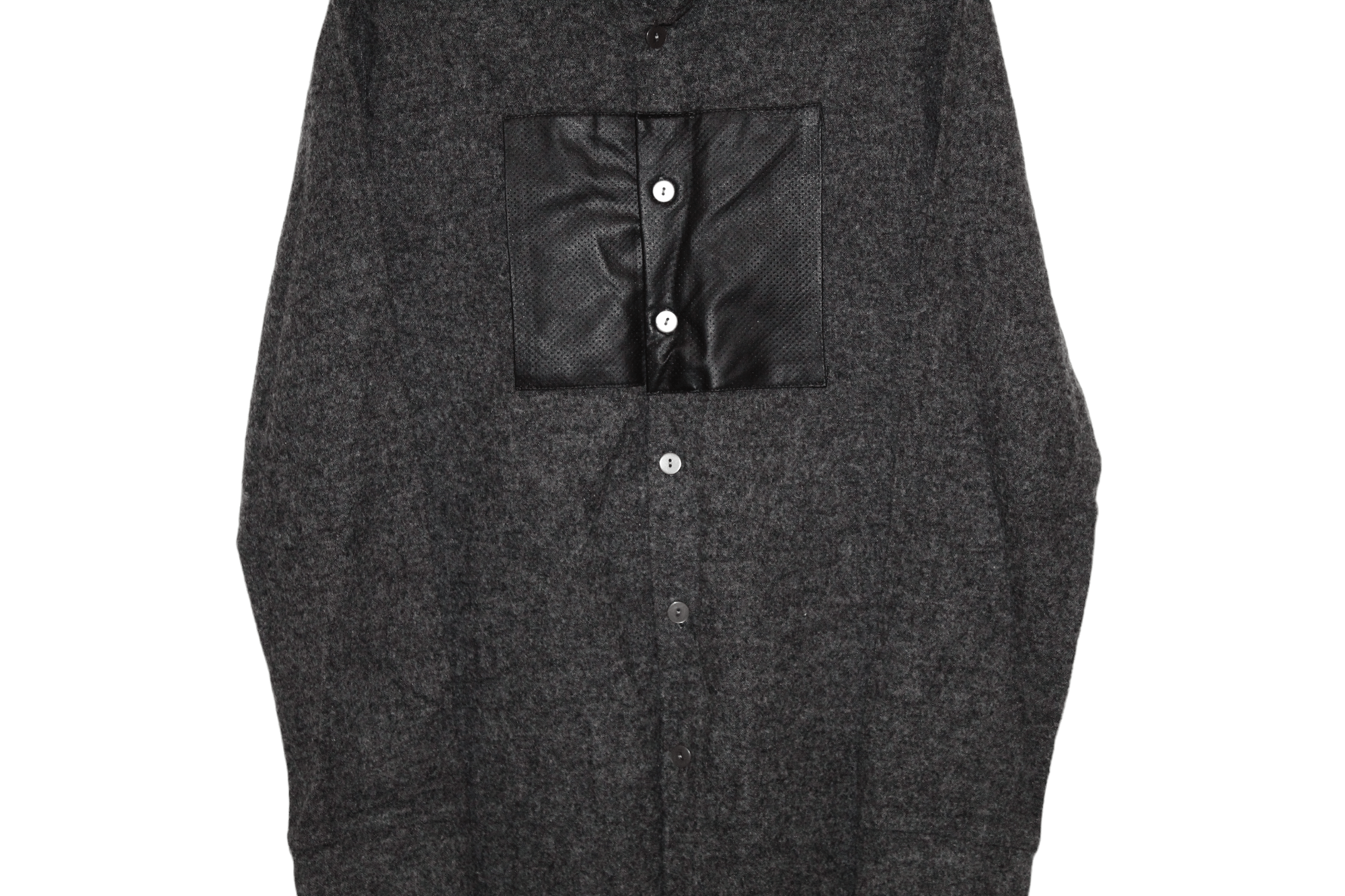 Japanese Brand 💥JEKERxJEKER Zurich Asymmetric hybrid Wool overshirt Size US M / EU 48-50 / 2 - 4 Thumbnail