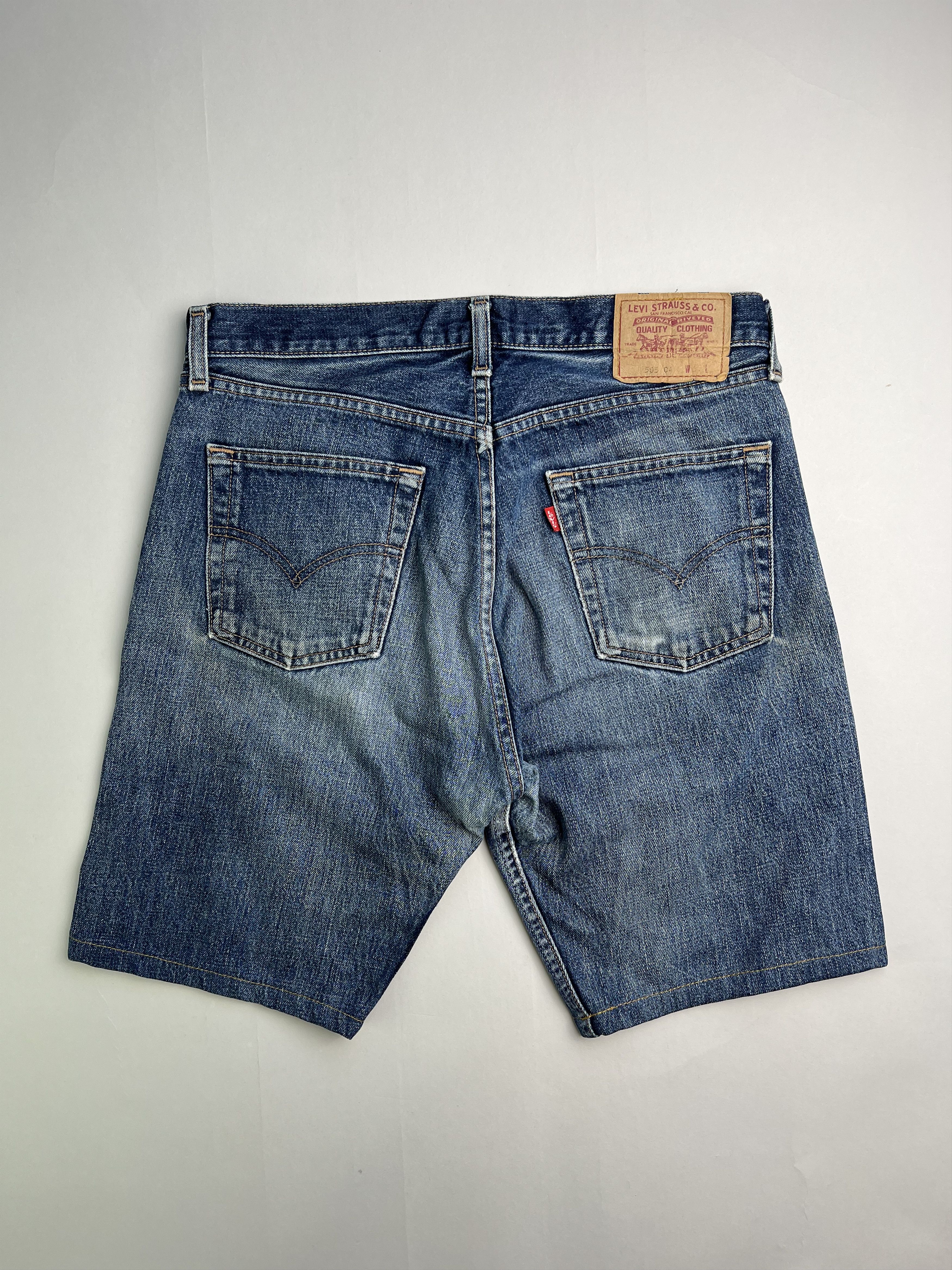 Levi's Levis 505 Jeans Shorts Light Blue Wash W34 Size US 34 / EU 50 - 4 Thumbnail