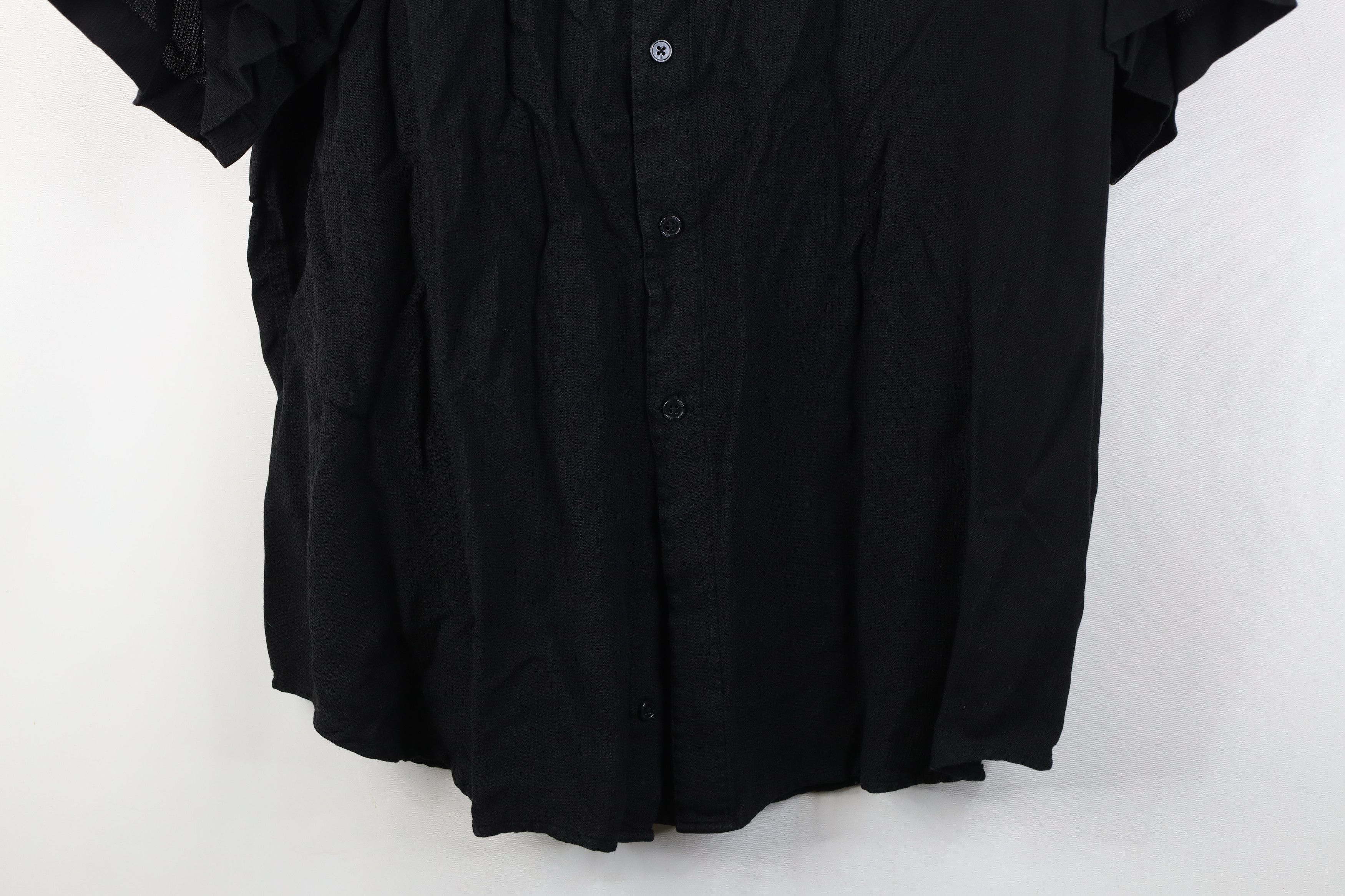 Vintage Vintage 90s Streetwear Knit Baggy Collared Button Shirt Size US XL / EU 56 / 4 - 3 Thumbnail