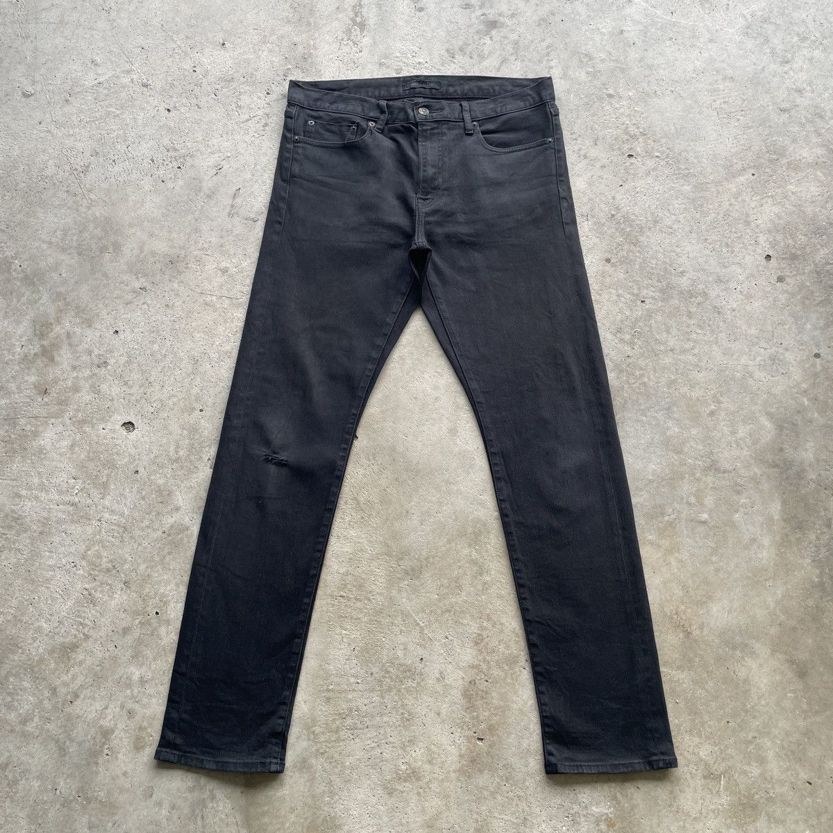Japanese Brand W34x31.5 Vintage Japanese Black Jeans Pants Denim Skinny Size US 34 / EU 50 - 1 Thumbnail