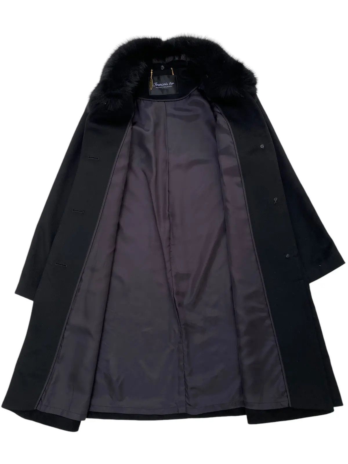 Balmain Pierre Balmain Fur Wool Long Jacket Size US L / EU 52-54 / 3 - 1 Thumbnail