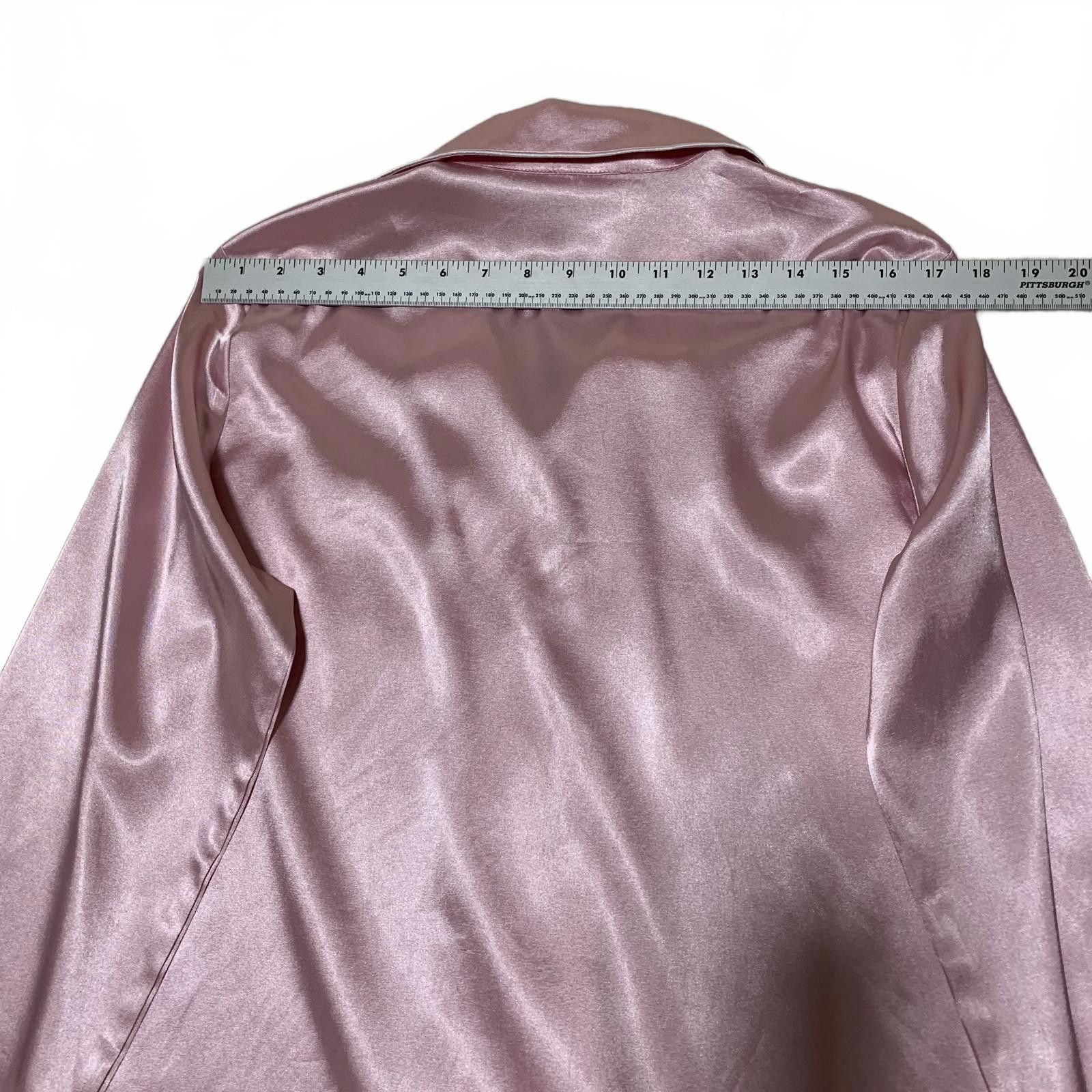 Other Ekouaer Women's Satin Pajama Top Medium Pink Size ONE SIZE - 12 Thumbnail