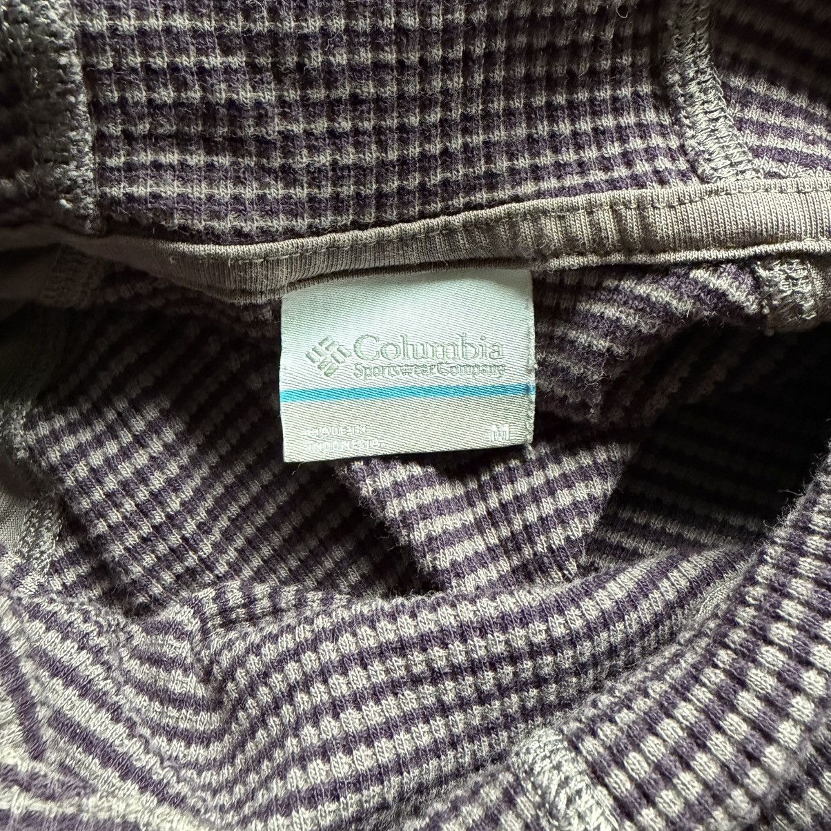 Columbia Columbia Womens Medium Purple Thermal Waffle Knit Hoodie Size M / US 6-8 / IT 42-44 - 5 Thumbnail