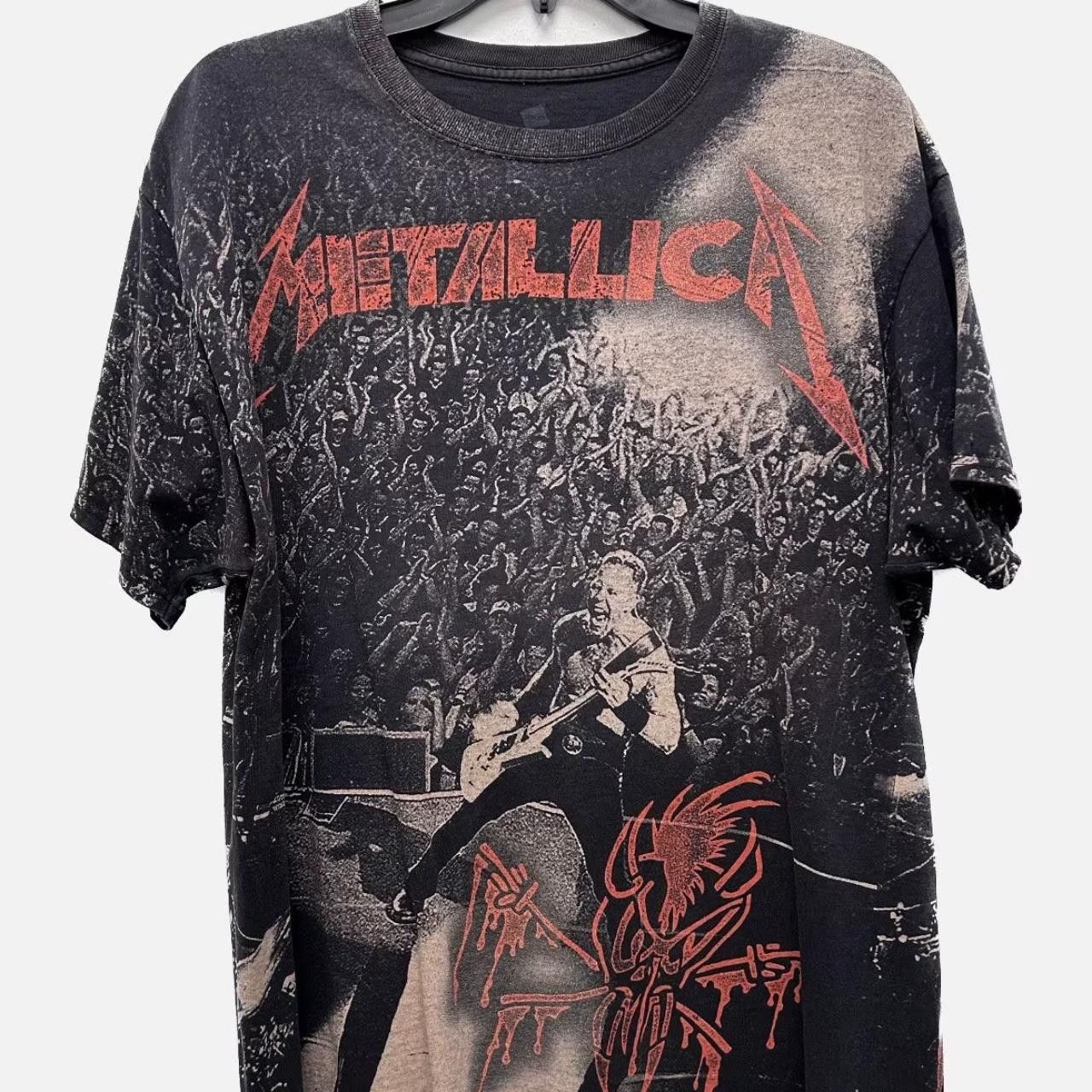 image of 2011 Metallica Concert Tee in Black, Men's (Size Large)