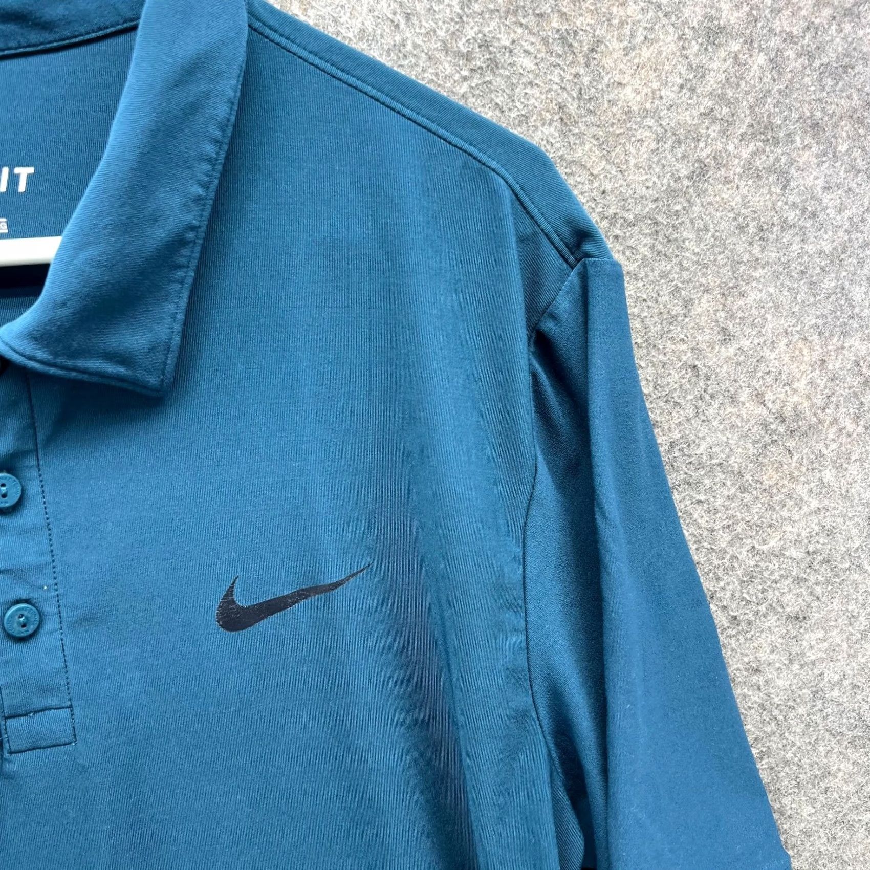 Nike Nike Polo Shirt Mens XL Teal Blue Heather Dri-Fit Golf Knit Tour Performance Size US XL / EU 56 / 4 - 7 Thumbnail