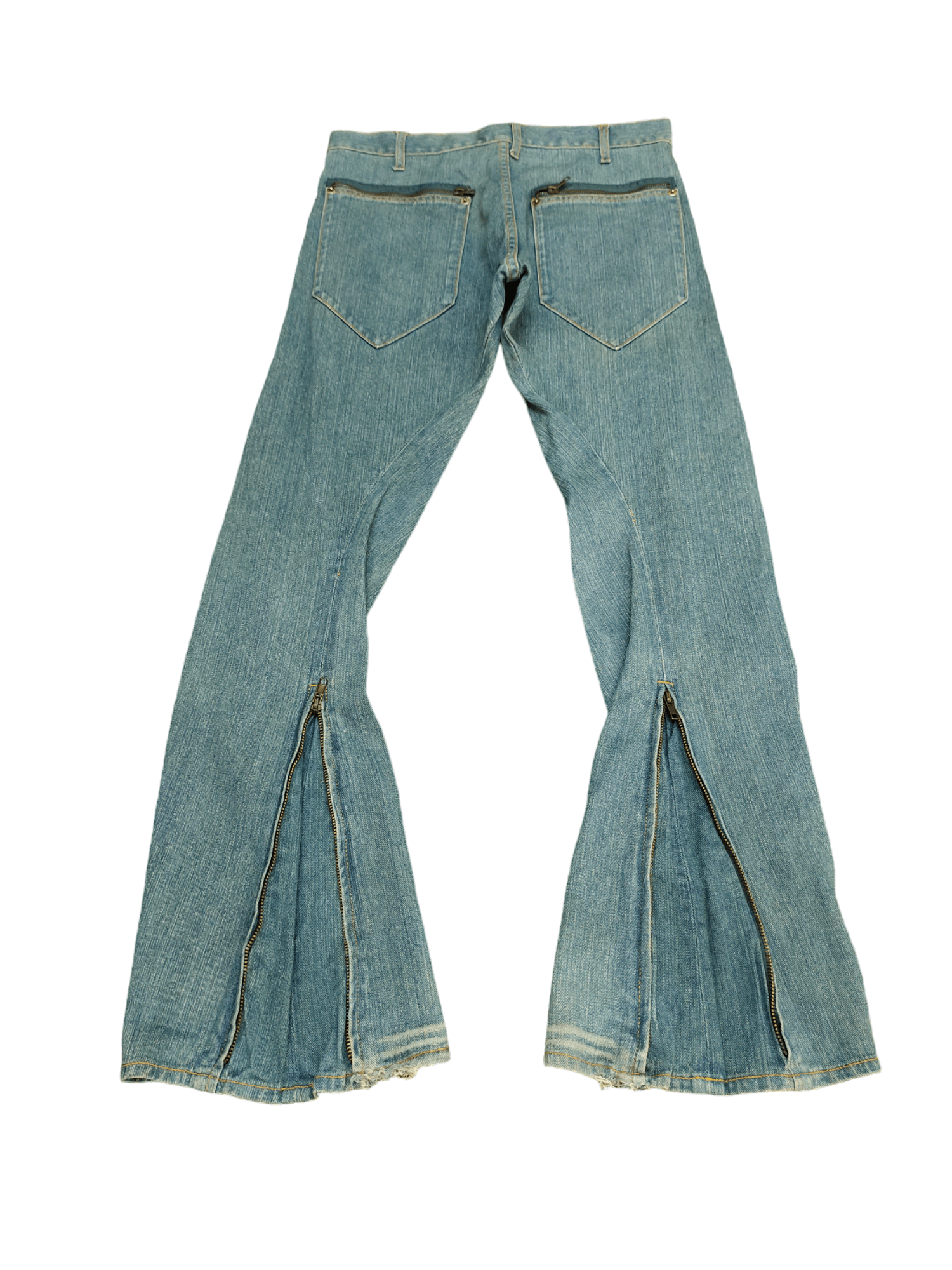 Le Grande Bleu (L.G.B.) Flare Jeans Japan Zipper Faded Boot Cut Y2k Mudmax Lgb Size US 30 / EU 46 - 14 Thumbnail
