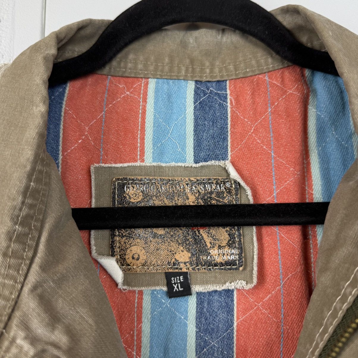 Emporio Armani Vinatge Avant Garde Emporio Armani Jacket Logo Size US L / EU 52-54 / 3 - 6 Thumbnail