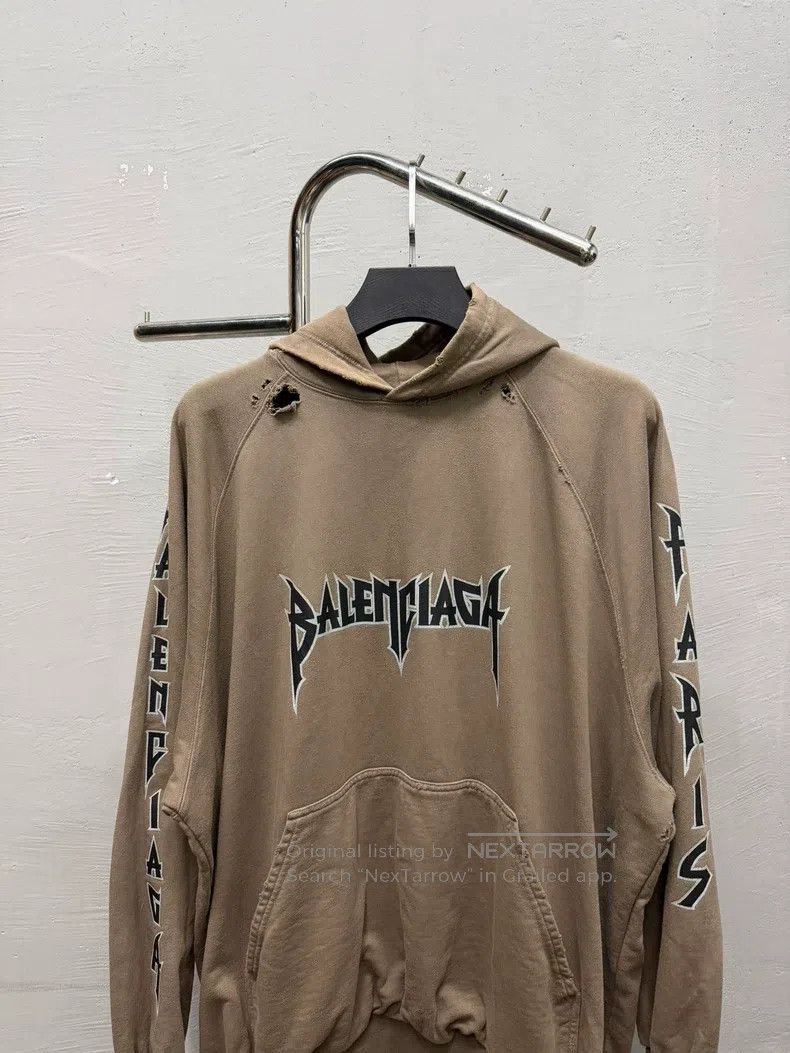Balenciaga Balenciaga Flame tear-away print hooded sweatshirt Size US S / EU 44-46 / 1 - 2 Thumbnail