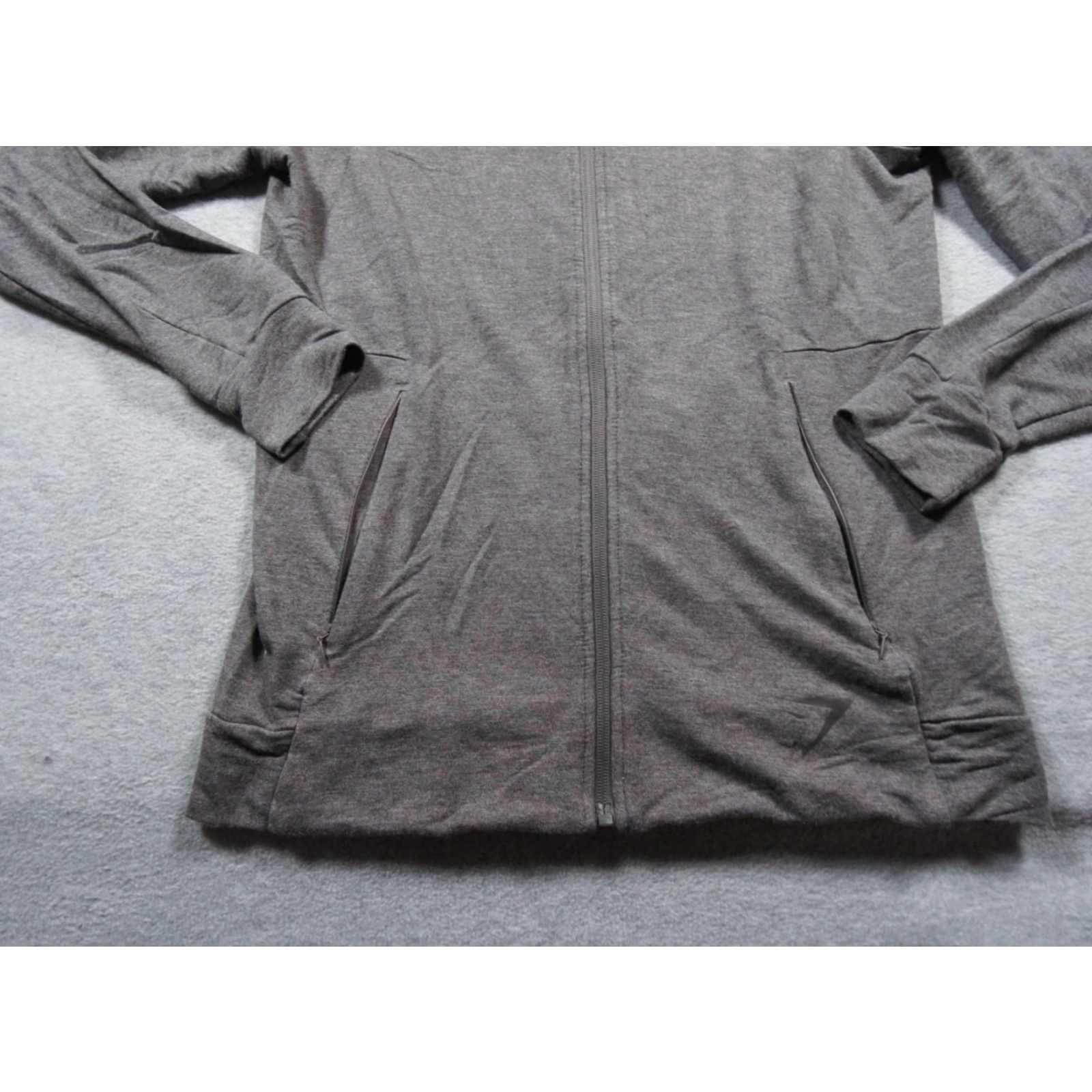 Gymshark GymShark Sweatshirt Mens Small Gray Hoodie Full Zip Gym Sweater Lightweight Size US S / EU 44-46 / 1 - 4 Thumbnail