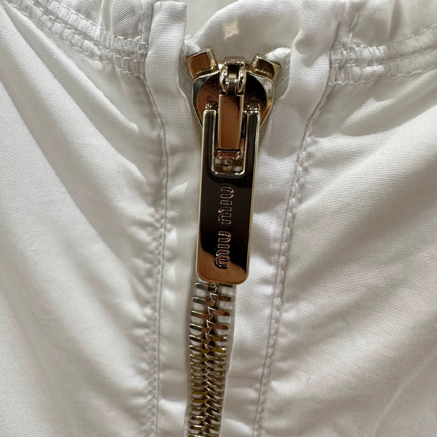 Miu Miu MIU MIU may717 Logo Sleeveless Zip Tank Top 36 Size XS / US 0-2 / IT 36-38 - 7 Thumbnail