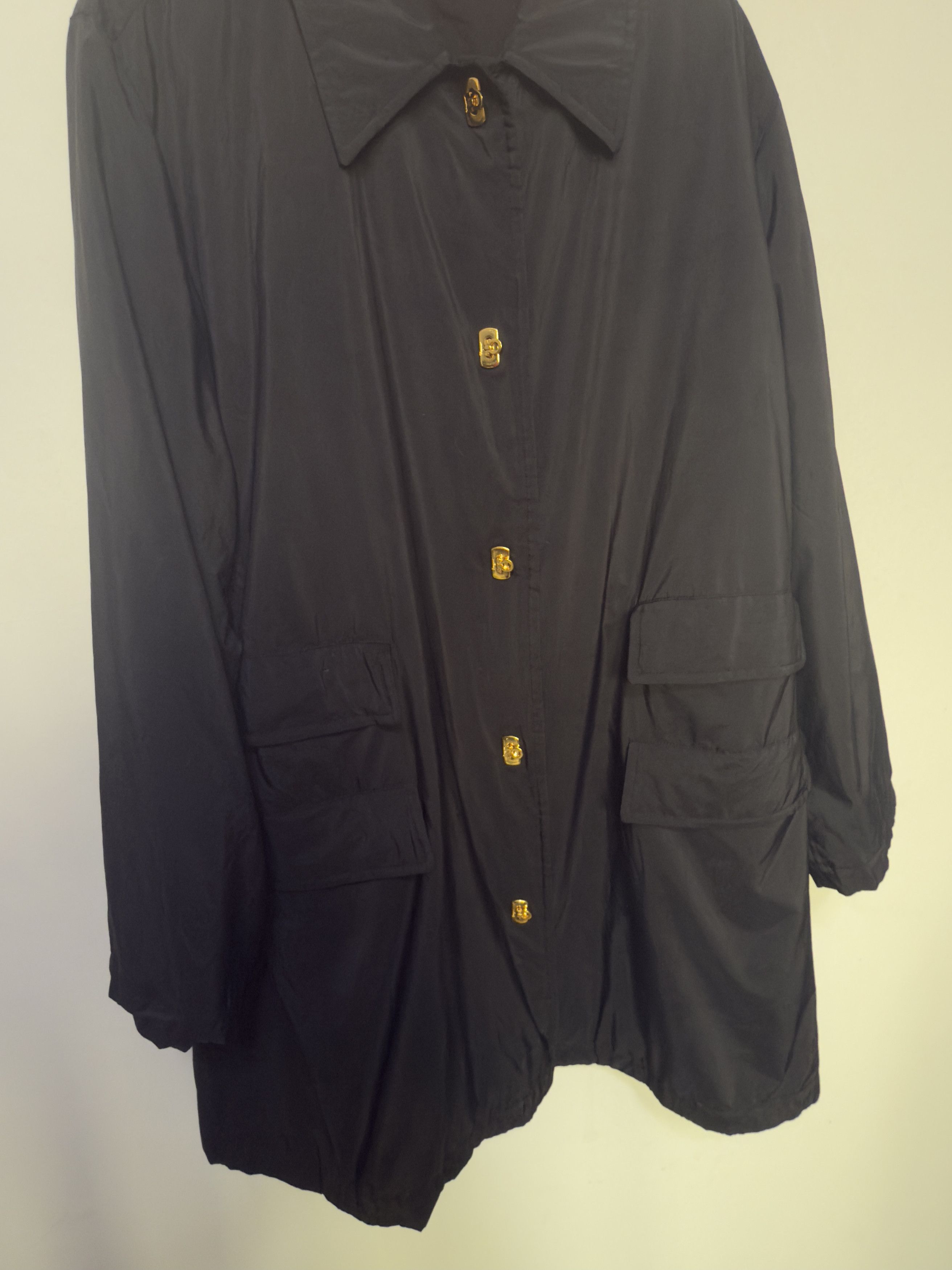 Salvatore Ferragamo 🔥 rare Salvatore Ferragamo nylon black coat jacket size L Size L / US 10 / IT 46 - 8 Thumbnail