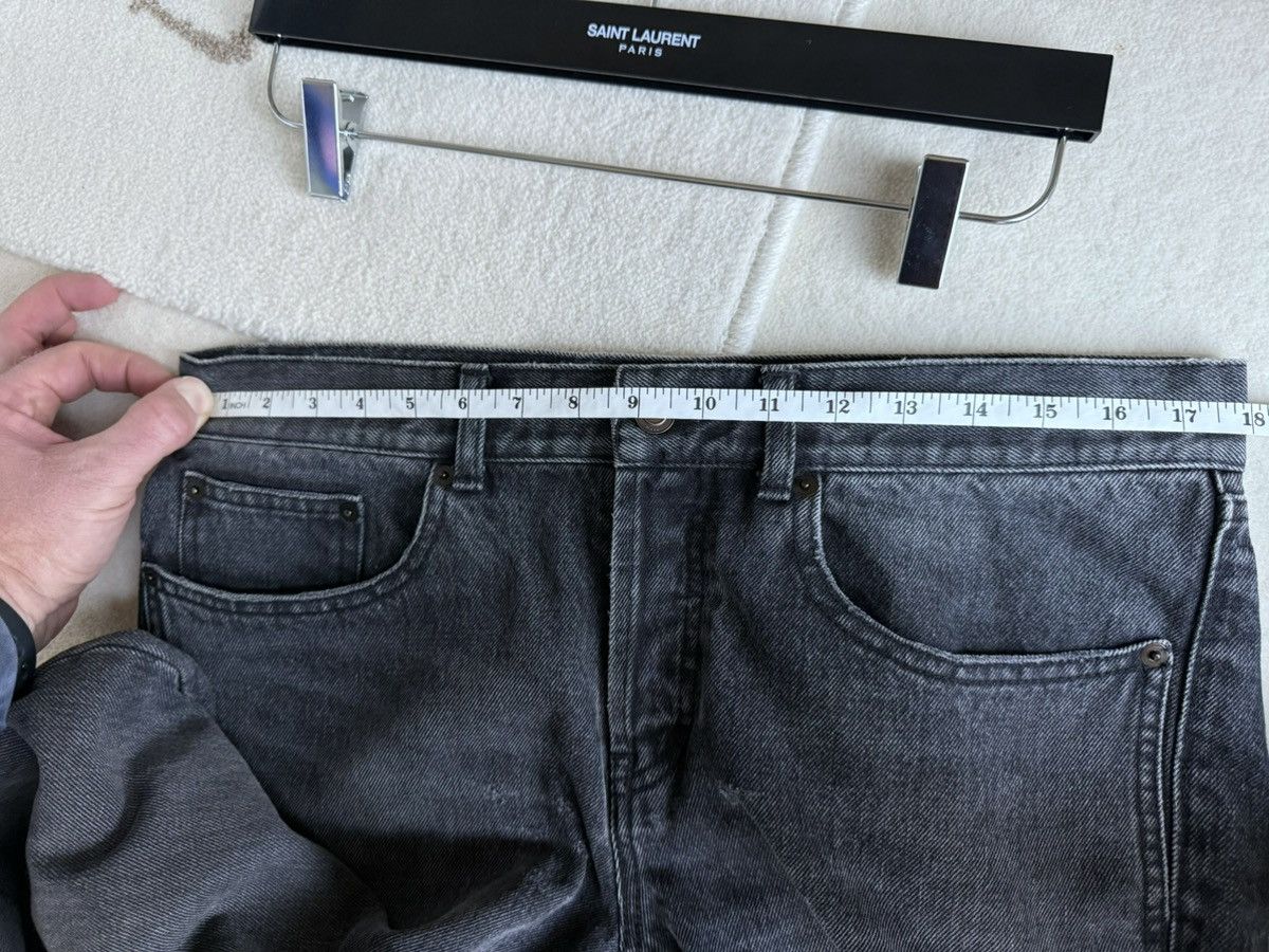 Saint Laurent Paris FW18 Saint Laurent dark grey black denim jeans distressed 32 Size US 32 / EU 48 - 5 Thumbnail