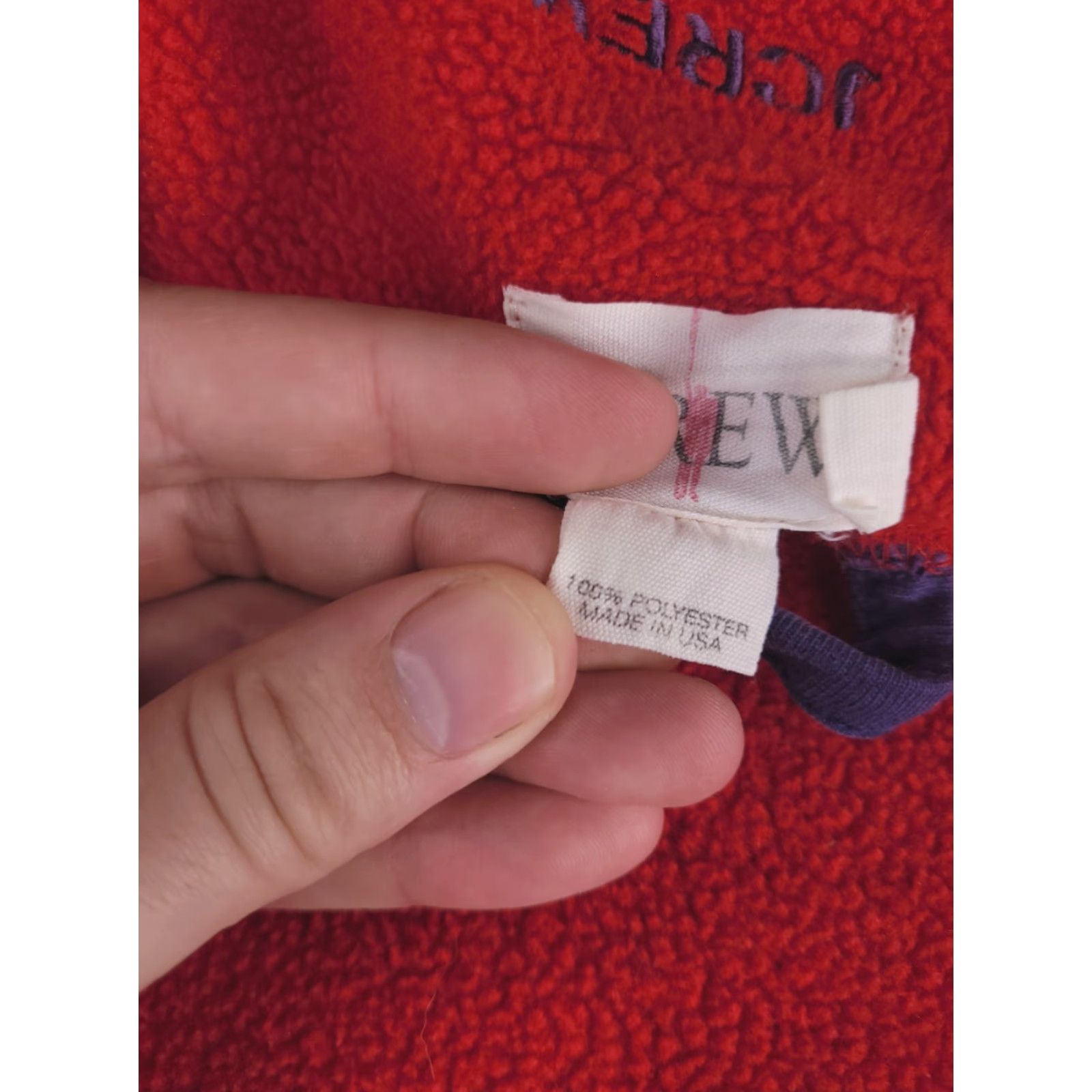 J.Crew J.CREW Robe Mens Medium Red Fleece Polyester Size US M / EU 48-50 / 2 - 5 Thumbnail