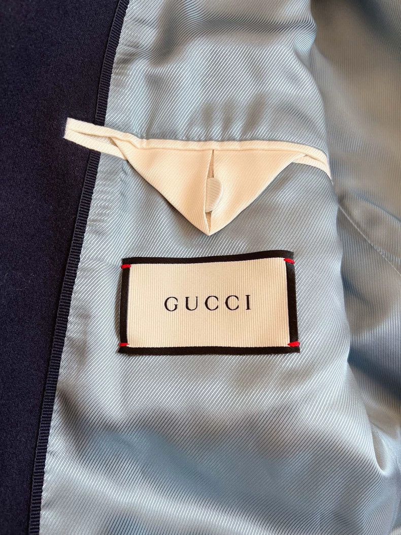 Gucci Gucci Bee embroidered wool coat Size US M / EU 48-50 / 2 - 6 Thumbnail