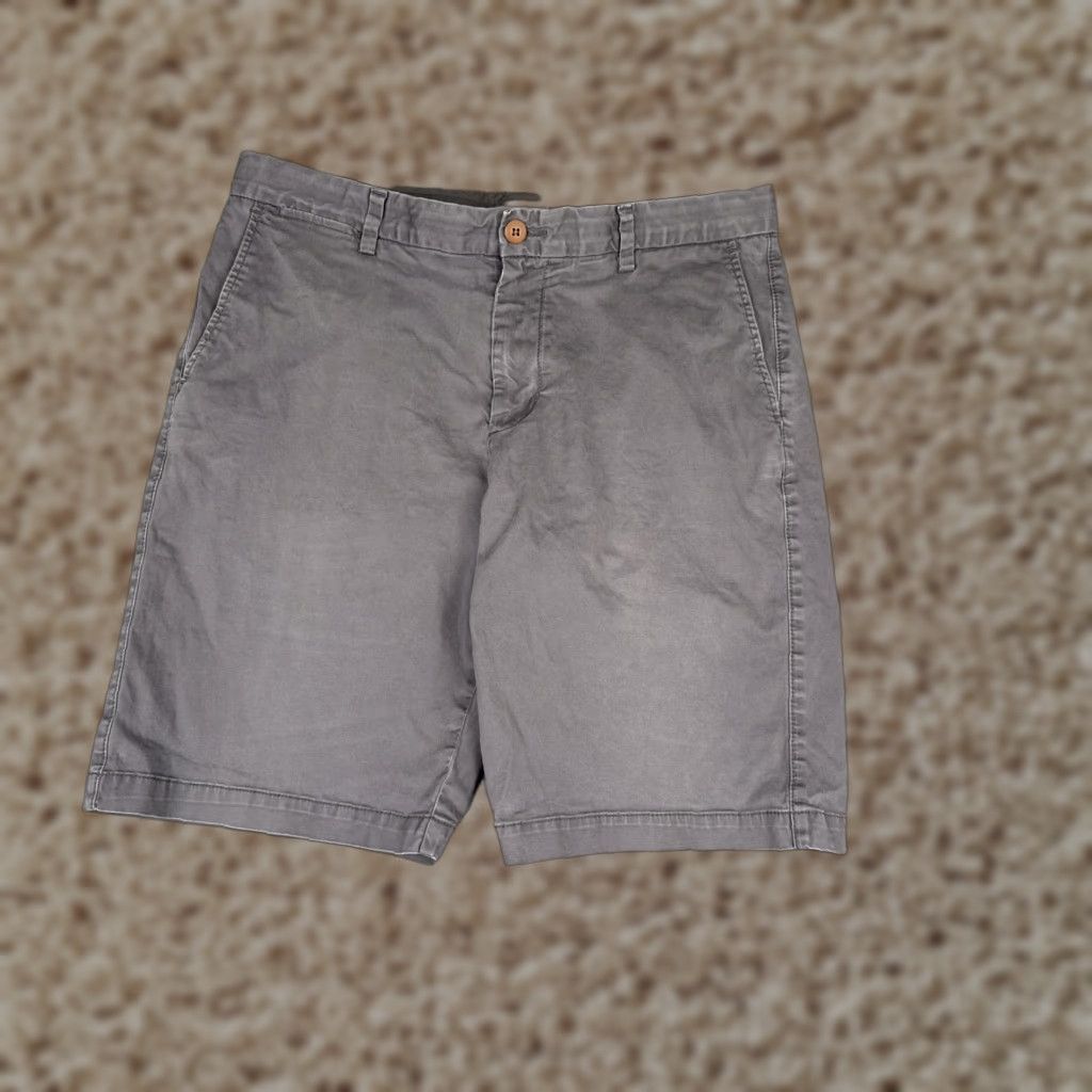 Tommy Bahama Tommy Bahama Shorts Mens 34 Gray Chino Flat Front Zip Fly Marlin Logo Casual Size US 34 / EU 50 - 1 Thumbnail