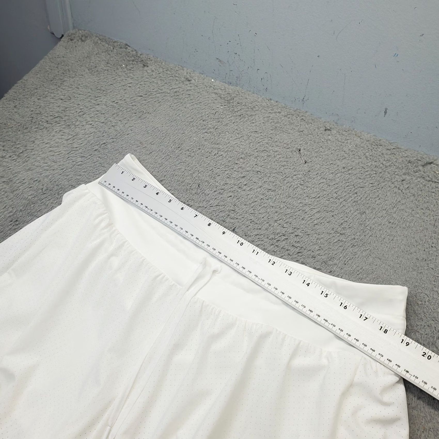 Vintage CALIA Womens XXL White Knit Waistband Shorts Relaxed High-Rise Size 40" / US 18 - 3 Thumbnail