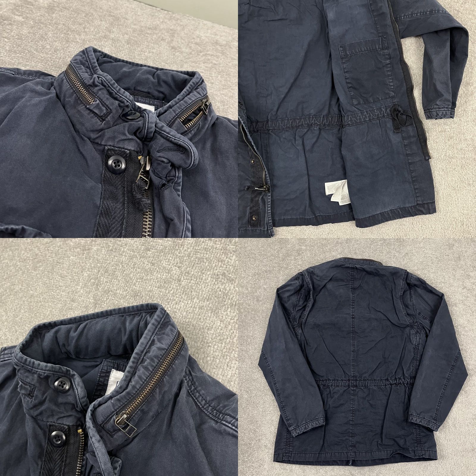 Gap GAP Military Cargo Jacket Mens Medium Faded Blue Full Zip Hooded Gorp Outdoor Workwear Size US M / EU 48-50 / 2 - 8 Thumbnail