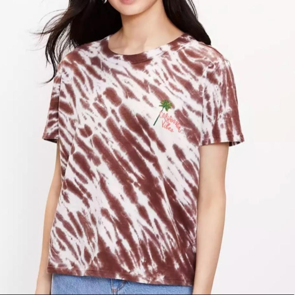 Designer Loft Patterened California Vibes Short Sleeve Shirt Size S / US 4 / IT 40 - 2 Thumbnail