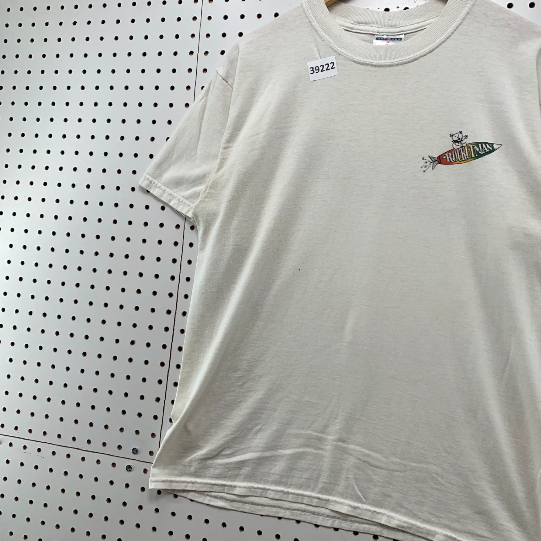 Jerzees Vintage Grateful Dead Bear T-Shirt Men Large White Music 20.5x26 Size US M / EU 48-50 / 2 - 4 Thumbnail