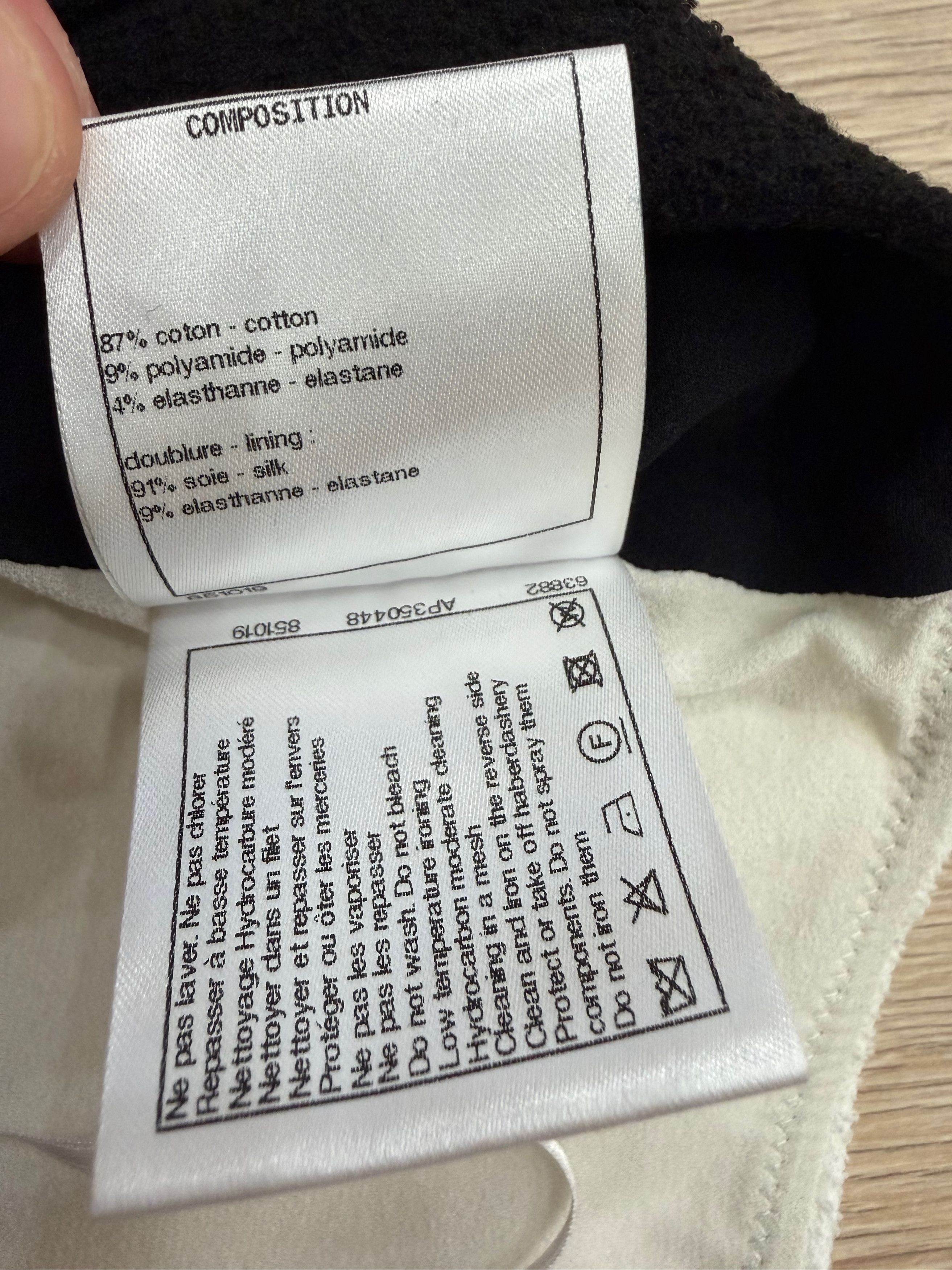 Chanel Chanel 22S Runway White Gold Chain CC Logo Crepe Top Bra 38 Size XS / US 0-2 / IT 36-38 - 13 Thumbnail