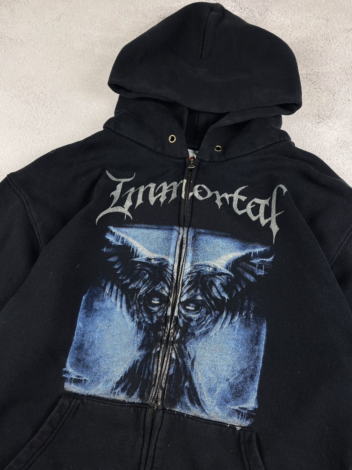 Fruit Of The Loom Vintage Immortal "All Shall Fall" Zip Hoodie , black, size M Size US M / EU 48-50 / 2 - 5 Thumbnail