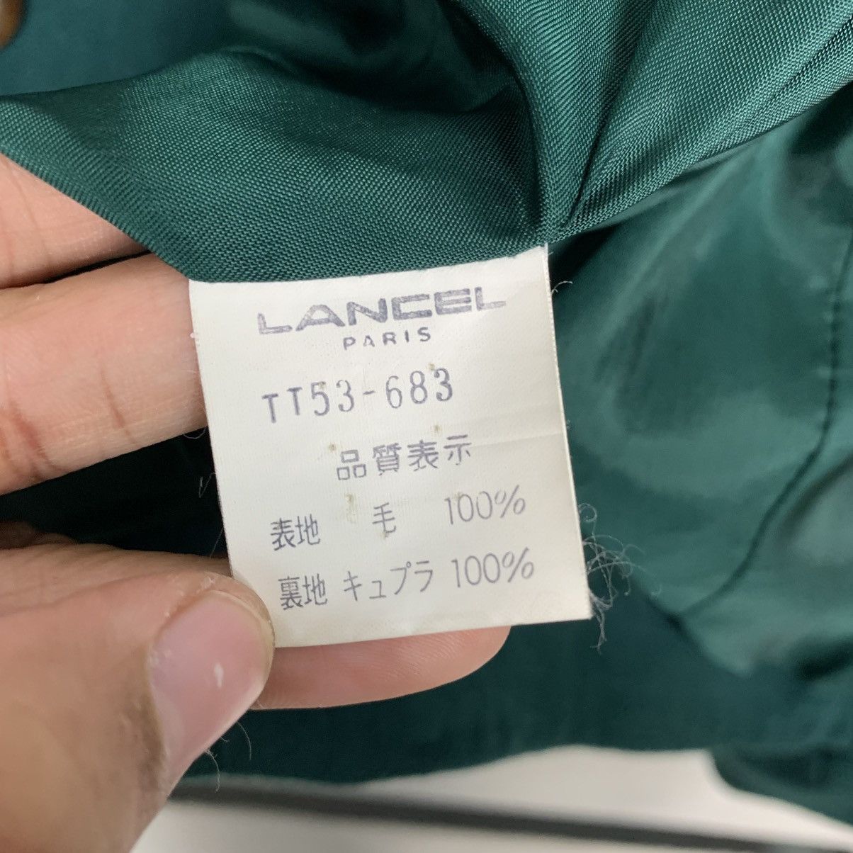 Lancel Lancel Green Wool Jacket Size M / US 6-8 / IT 42-44 - 16 Thumbnail