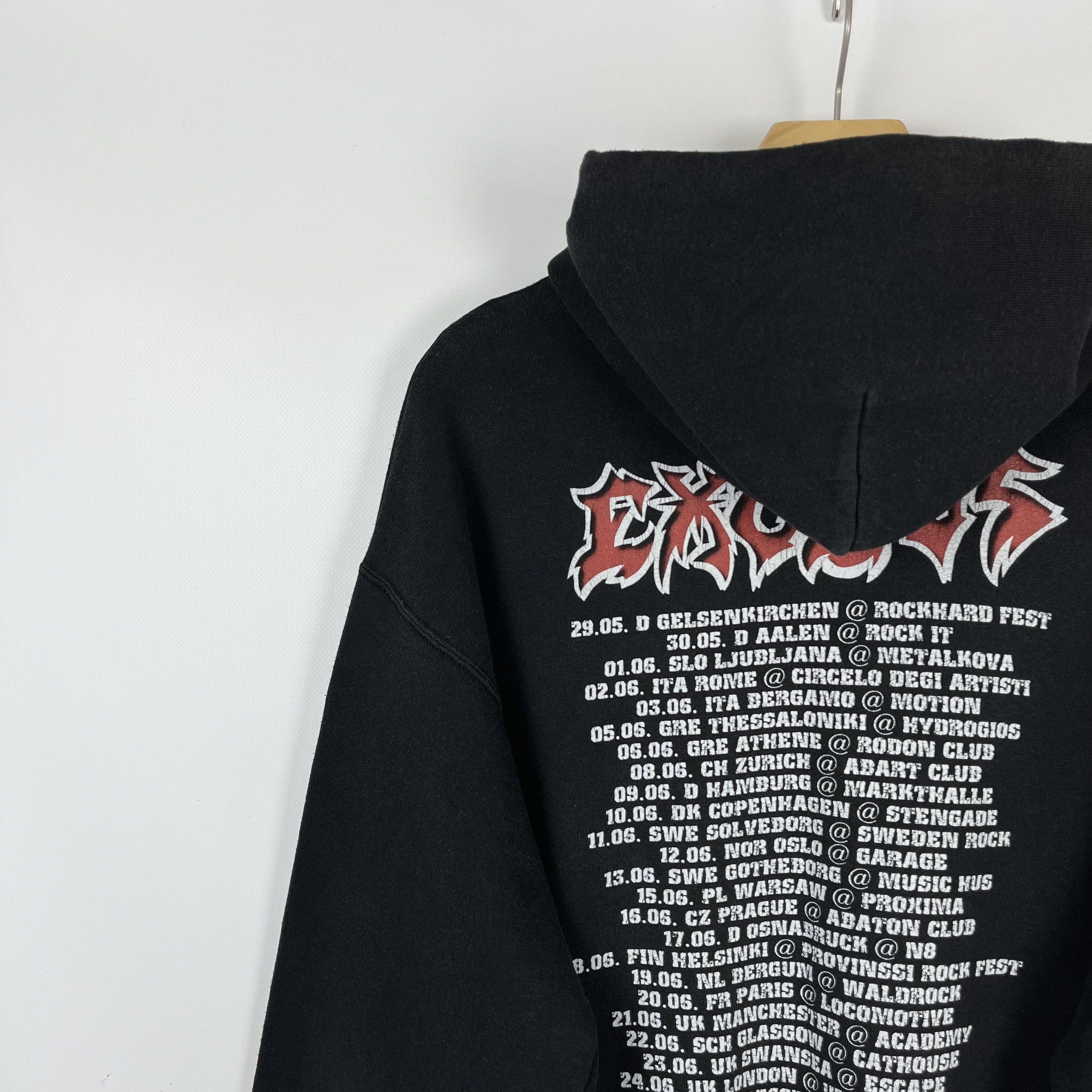 Band Tees Vintage Exodus Thrash Metal Band Hoodie 2004 Size US M / EU 48-50 / 2 - 17 Thumbnail