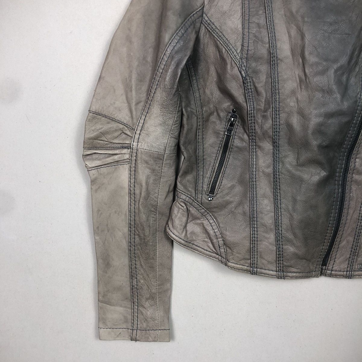Bershka × Seditionaries Vintage Bershka Leather Jacket Size L / US 10 / IT 46 - 6 Thumbnail