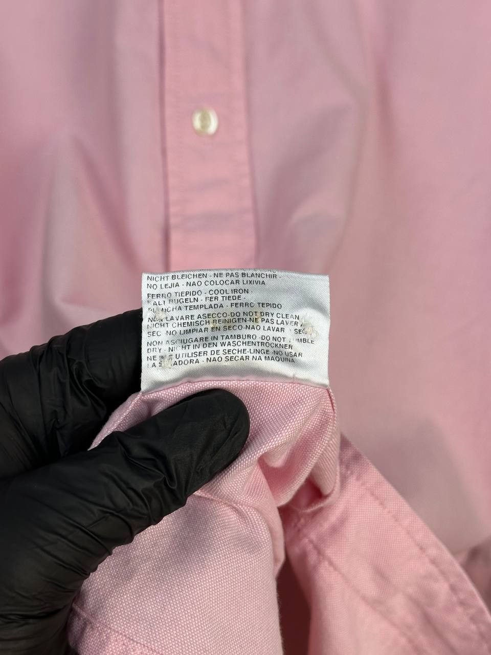 La Martina La Martina "Oxford Polo" Button Up Shirt Pink Crest Logo LS Size US L / EU 52-54 / 3 - 15 Thumbnail