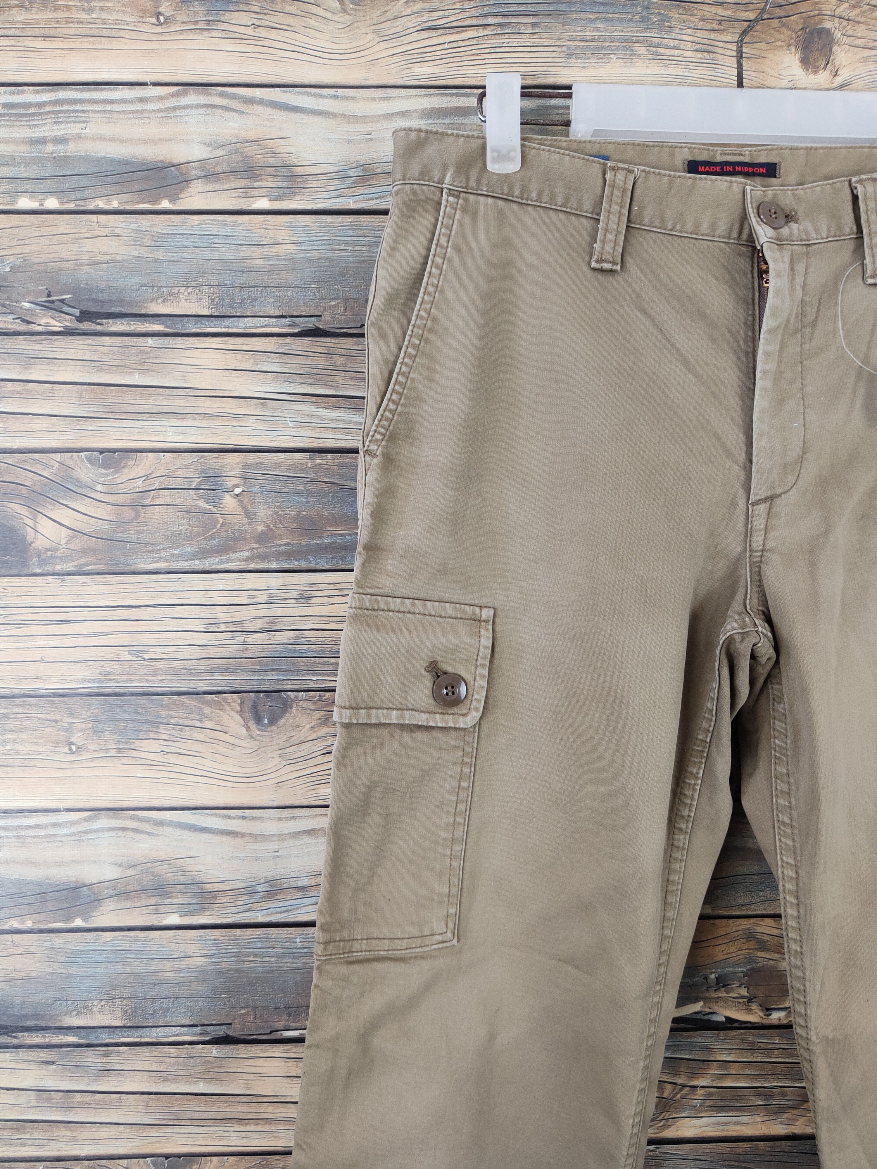Japanese Brand Blue Way Brown Multipocket Tactical Cargo Pants #W1852 Size US 32 / EU 48 - 3 Thumbnail