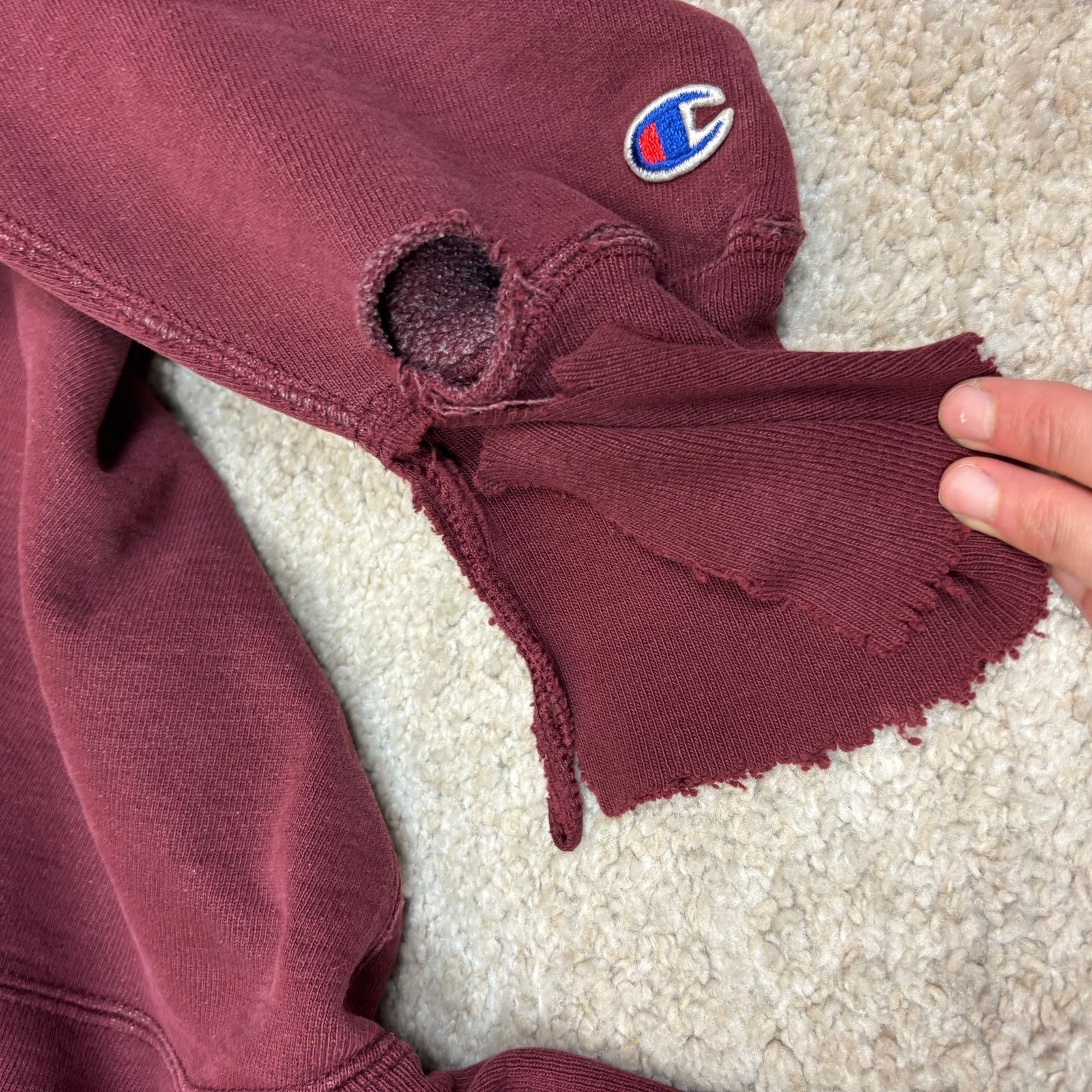 Champion × Vintage Vintage 90s Champion Reverse Weave Logo Sweatshirt Men's L Size US L / EU 52-54 / 3 - 9 Thumbnail