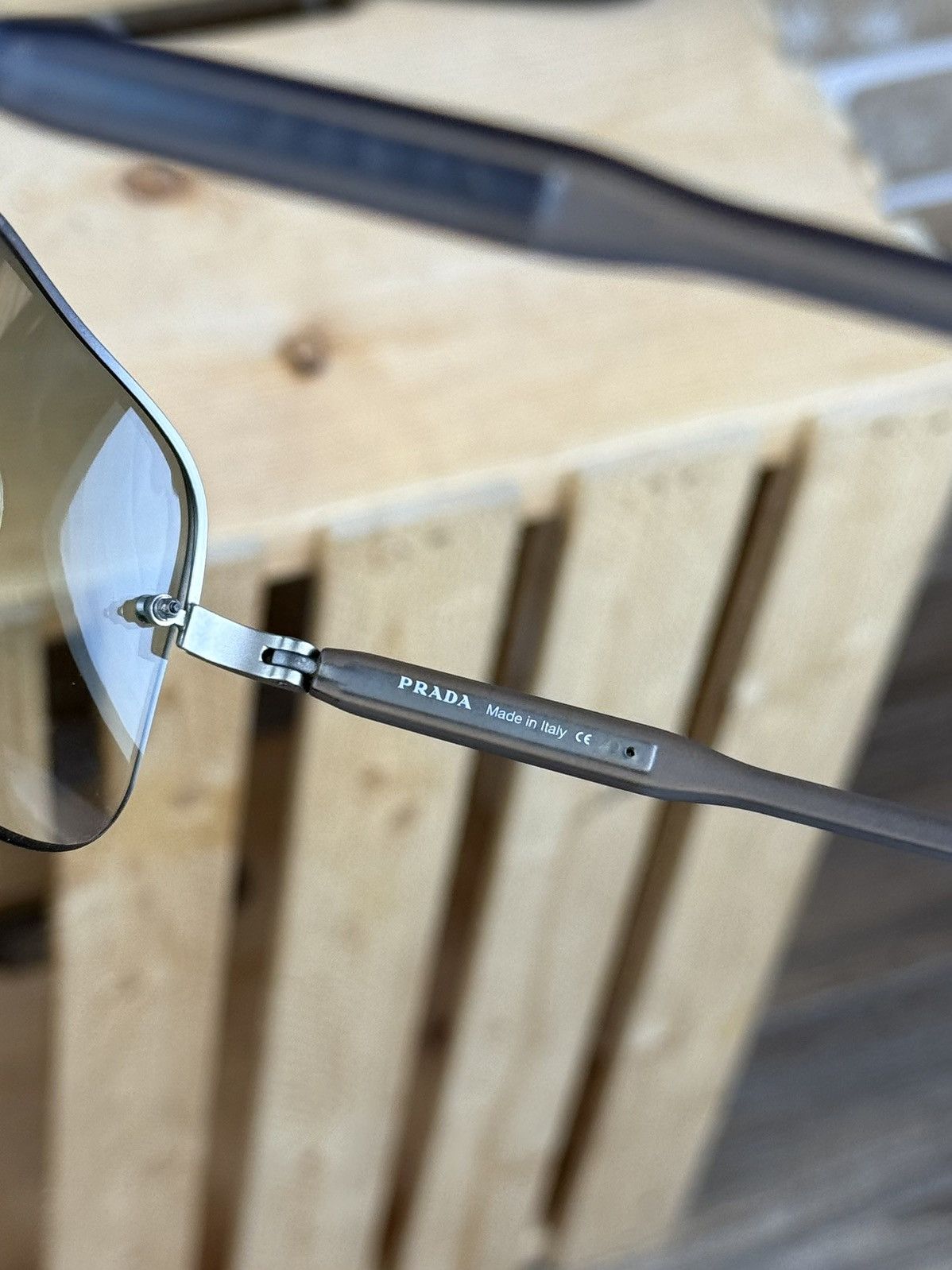 Prada × Vintage Vintage Prada Aviator Sunglasses Size ONE SIZE - 12 Thumbnail