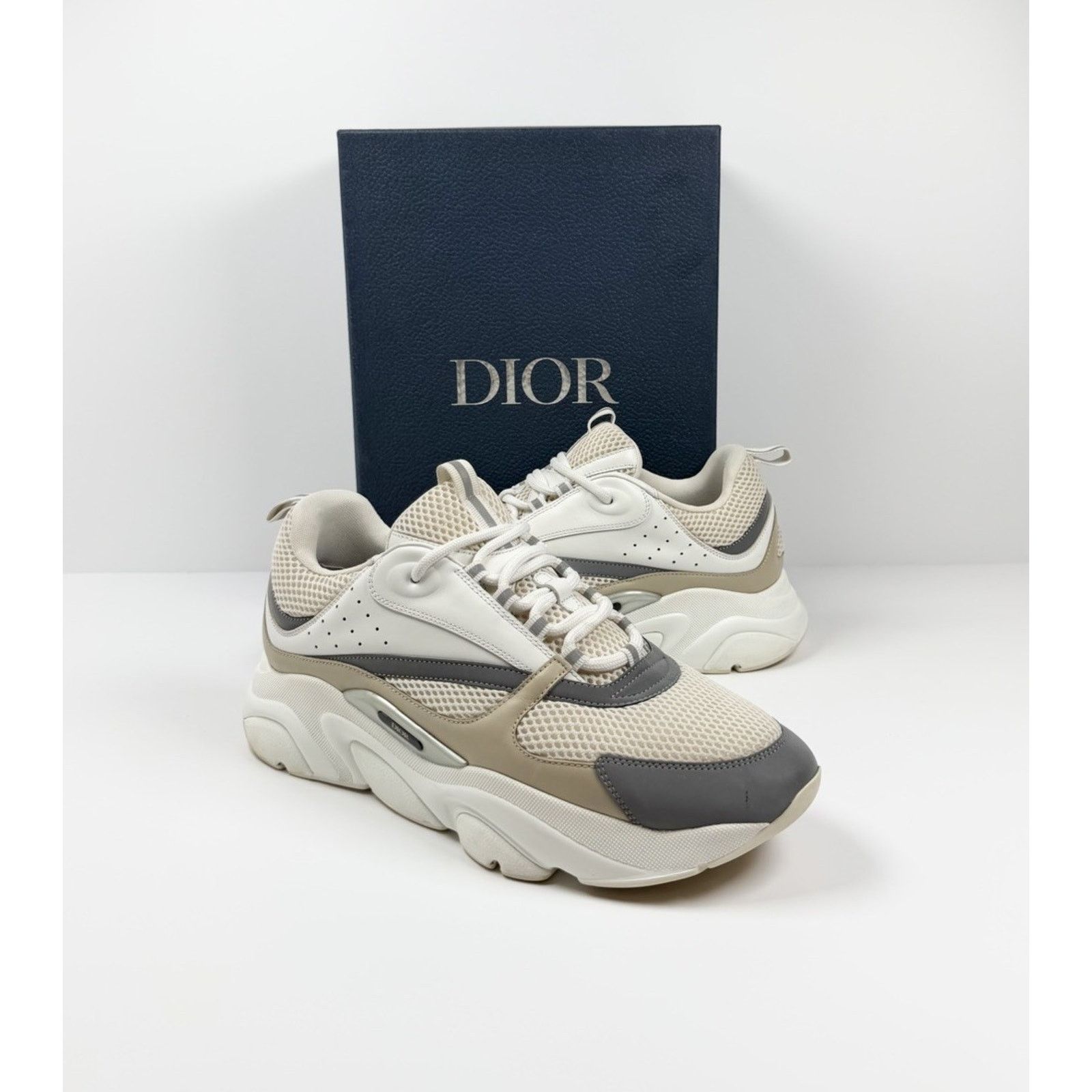 Dior Size 46EU/13US- Dior B22 Cream Beige White Trainers Size US 13 / EU 46 - 2 Thumbnail