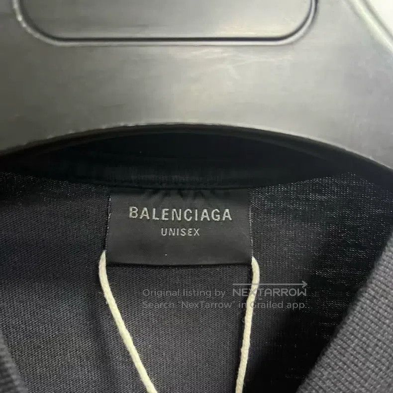 Balenciaga Balenciaga Black logo print round neck short-sleeve T-shir Size US XS / EU 42 / 0 - 2 Thumbnail
