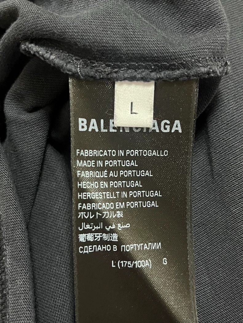 Balenciaga Balenciaga Black I love Paris slogan logo short sleeve Size US L / EU 52-54 / 3 - 5 Thumbnail