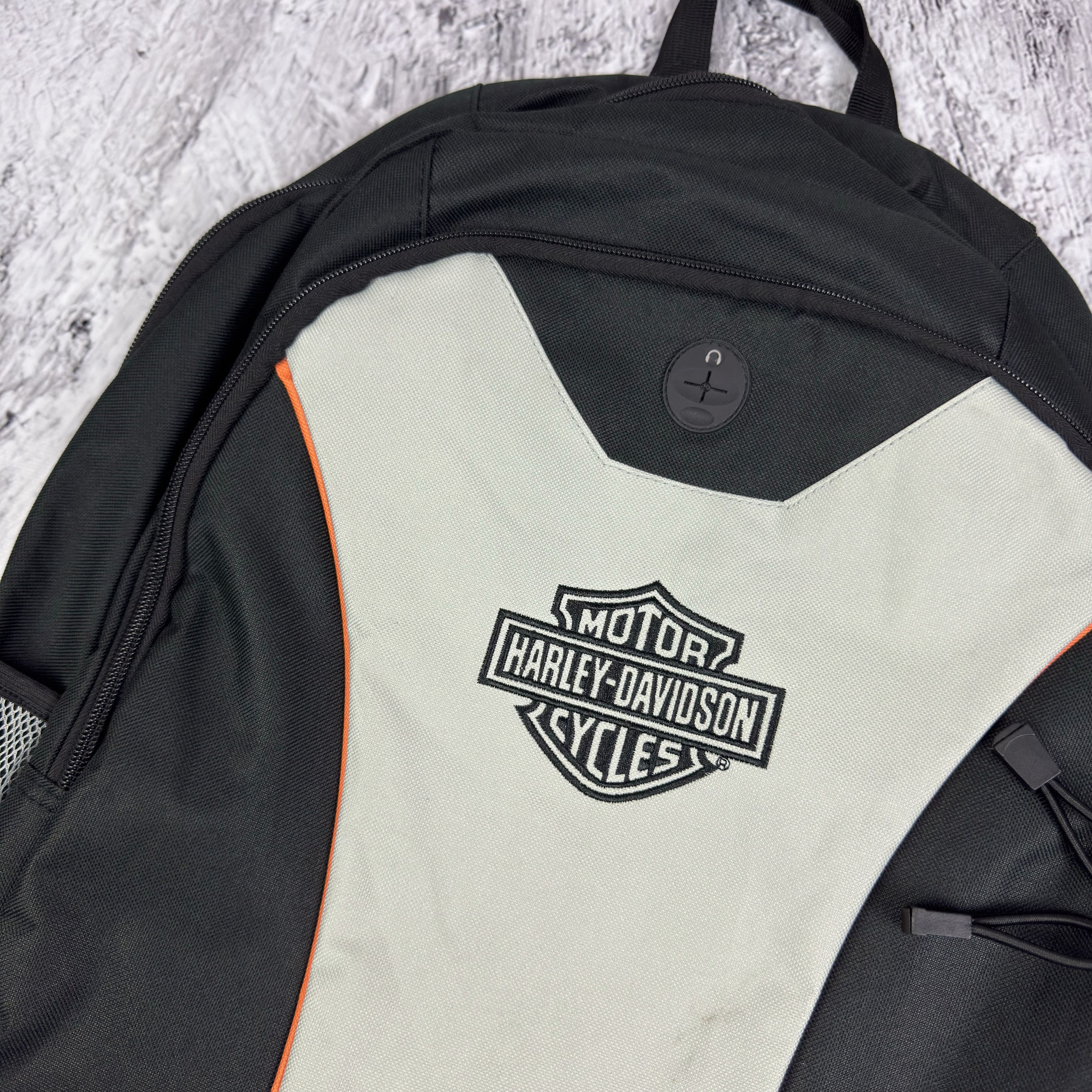 Harley Davidson Harley-Davidson Men Gray Black Adjustable Strap Backpack Bag Size ONE SIZE - 2 Thumbnail